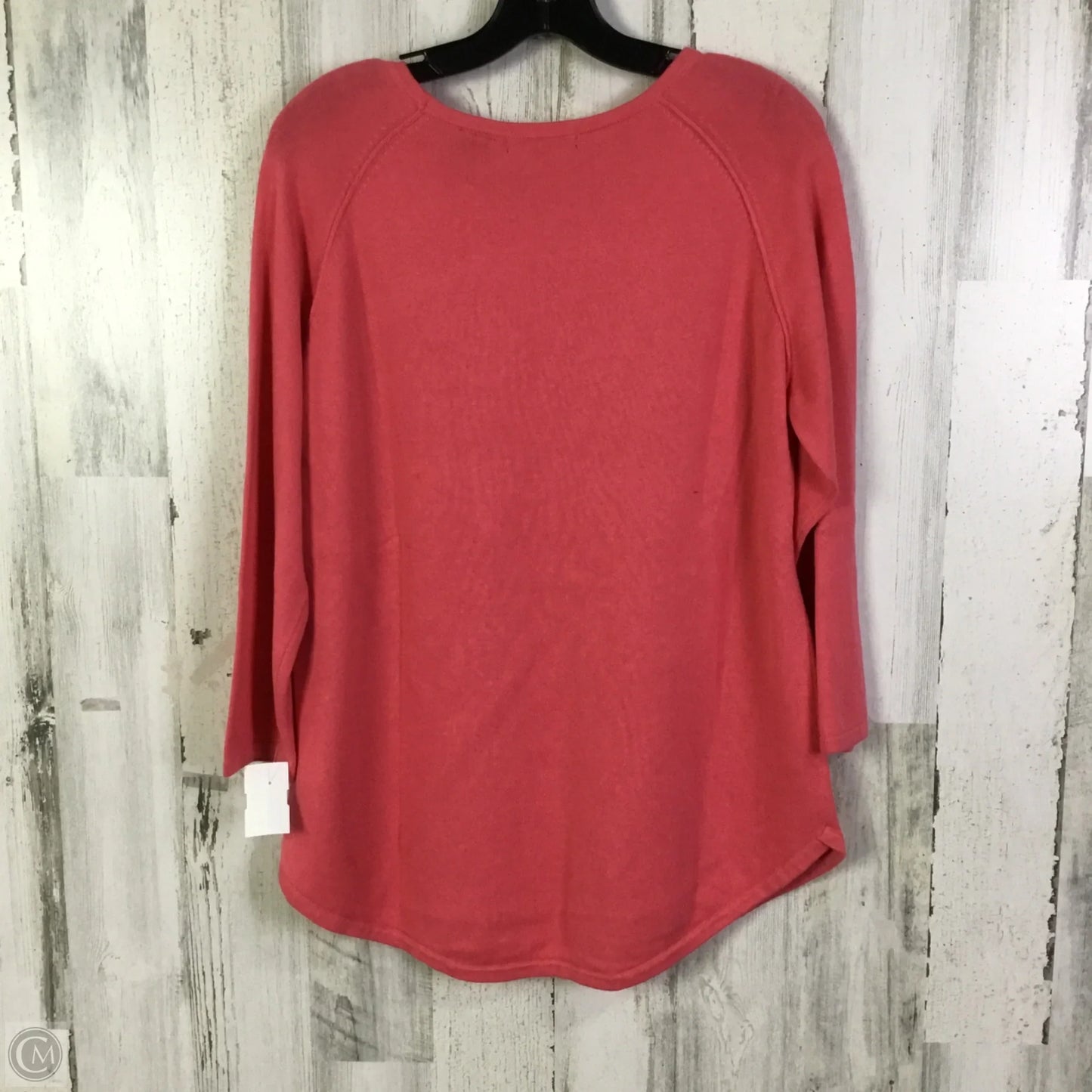 Sweater By Jeanne Pierre In Pink, Size: L