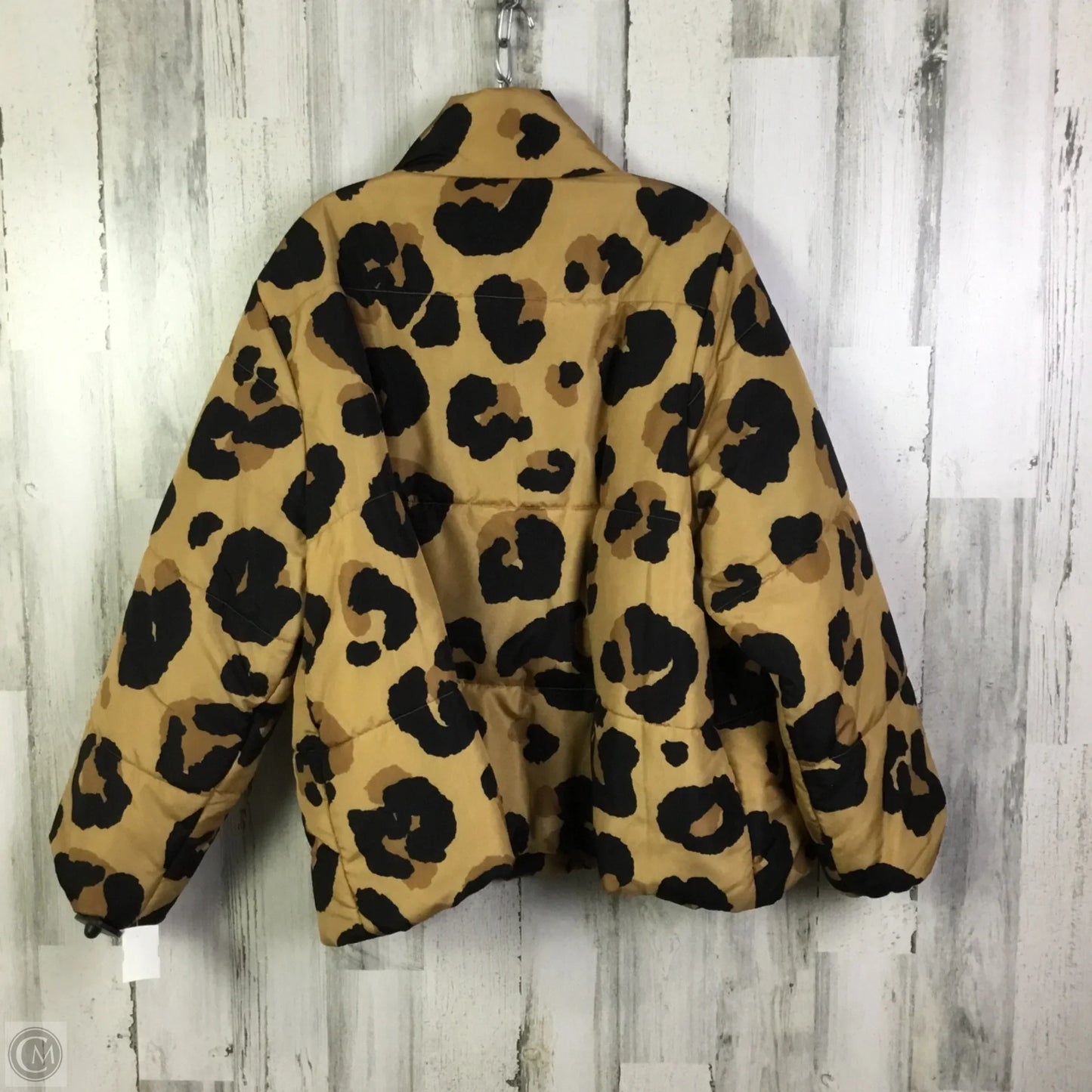 Jacket Puffer & Quilted By Mudpie In Animal Print, Size: Xl