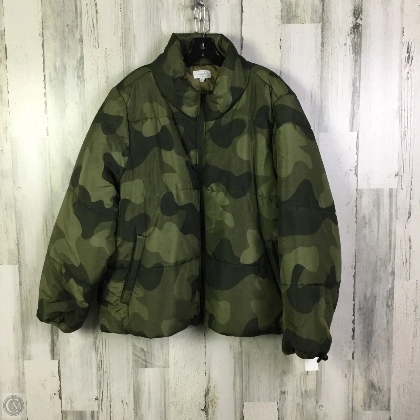 Jacket Puffer & Quilted By Mudpie In Green, Size: Xl