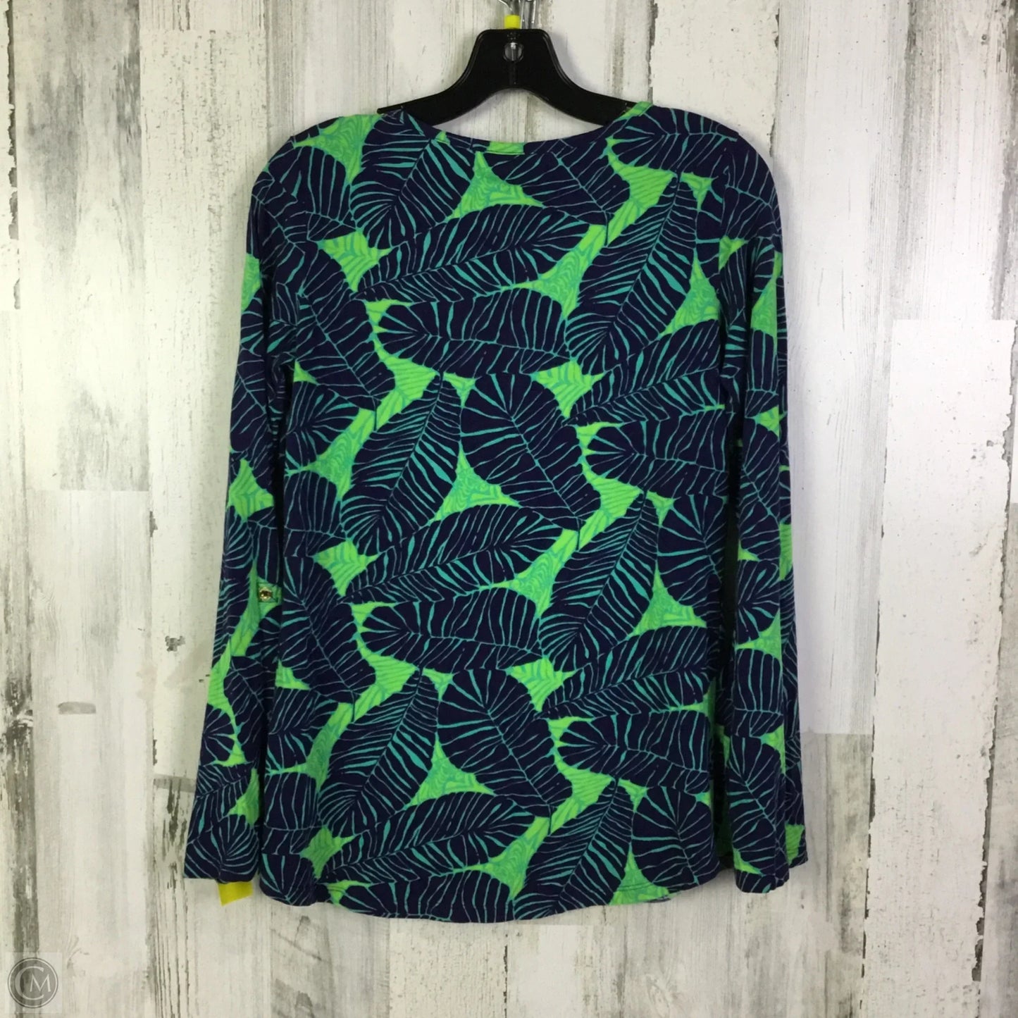 Top Long Sleeve Designer By Lilly Pulitzer In Blue, Size: S