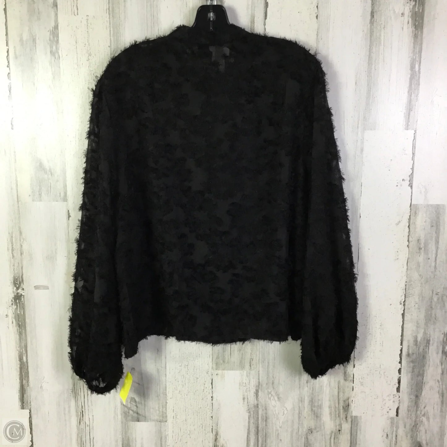 Top Long Sleeve By Shein In Black, Size: 2x