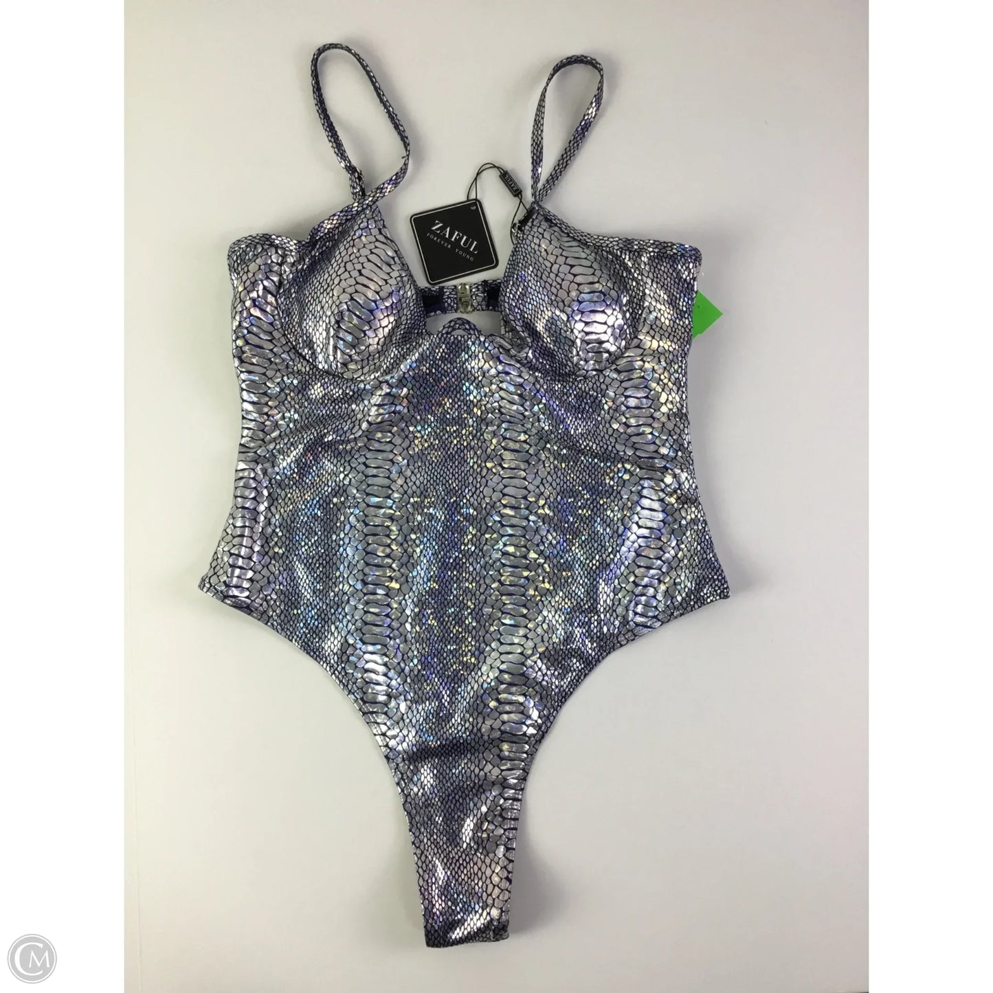 Swimsuit By Zaful In Silver, Size: M