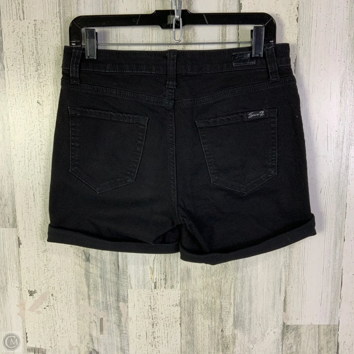 Shorts By Seven 7 In Black Denim, Size: 4