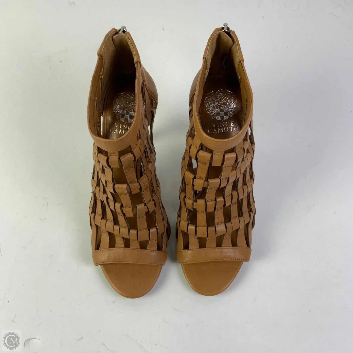 Sandals Heels Stiletto By Vince Camuto In Brown, Size: 8
