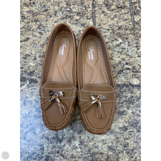Shoes Flats By Forever In Brown, Size: 9