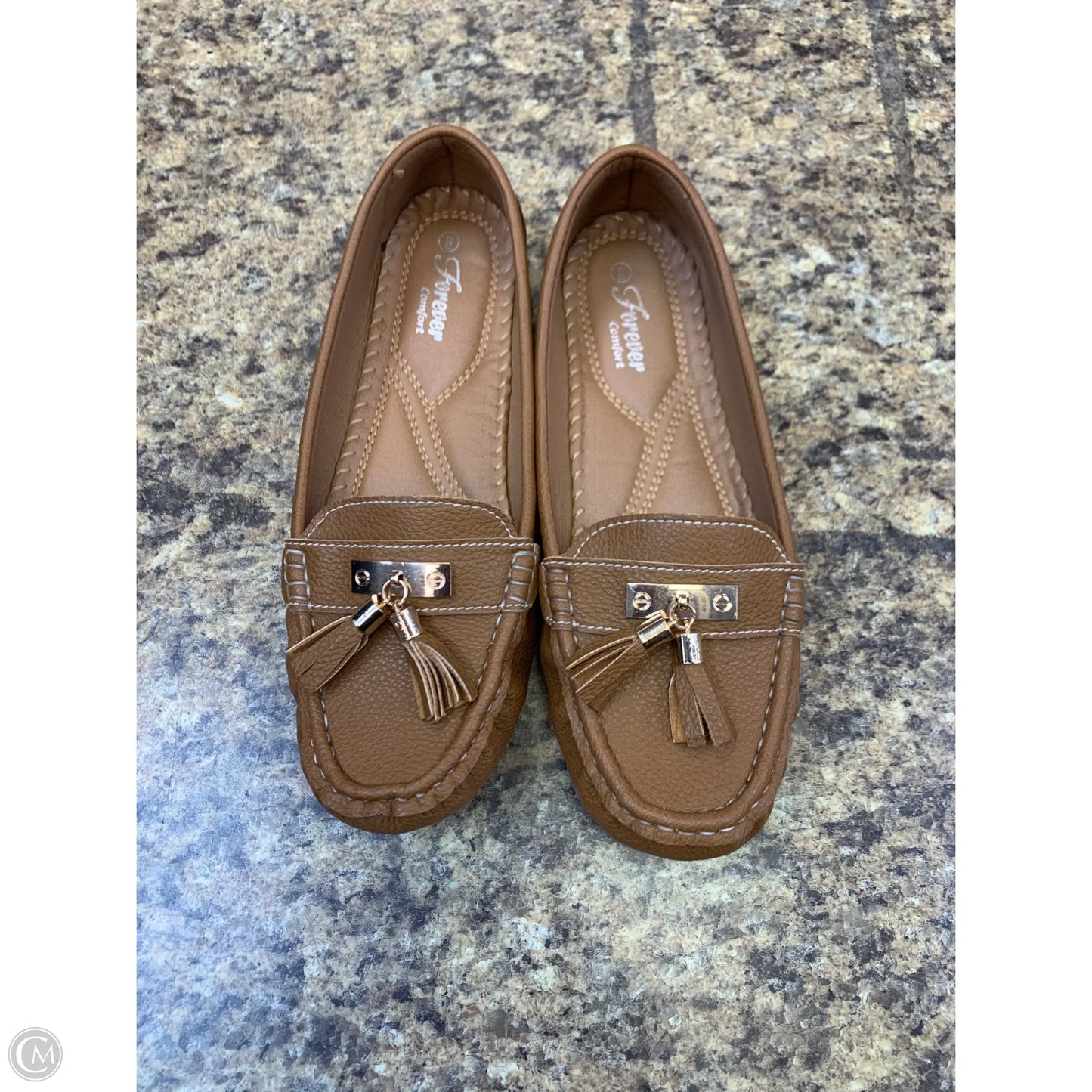 Shoes Flats By Forever In Brown, Size: 9