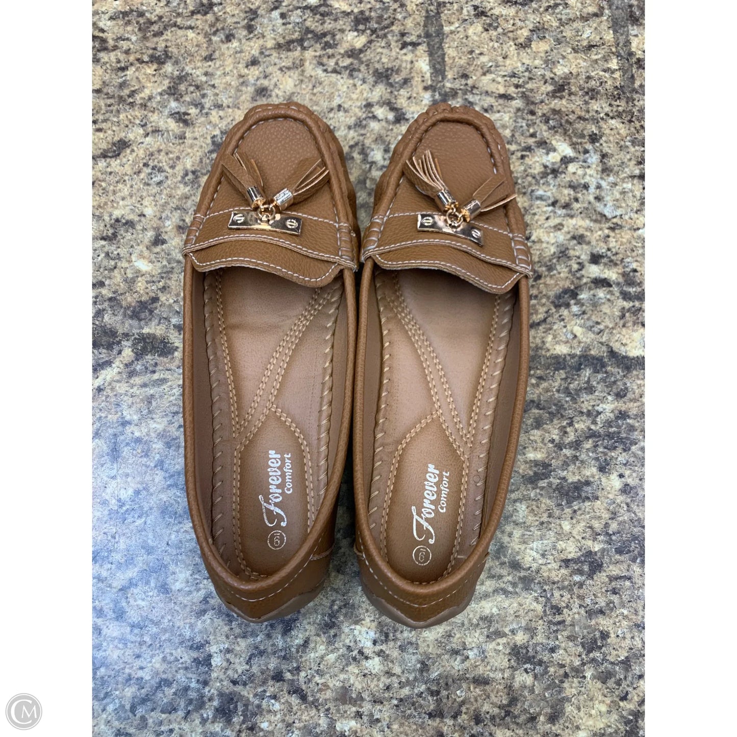 Shoes Flats By Forever In Brown, Size: 9