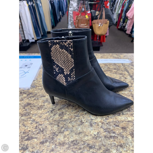 Boots Mid-calf Heels By Nine West In Black, Size: 8