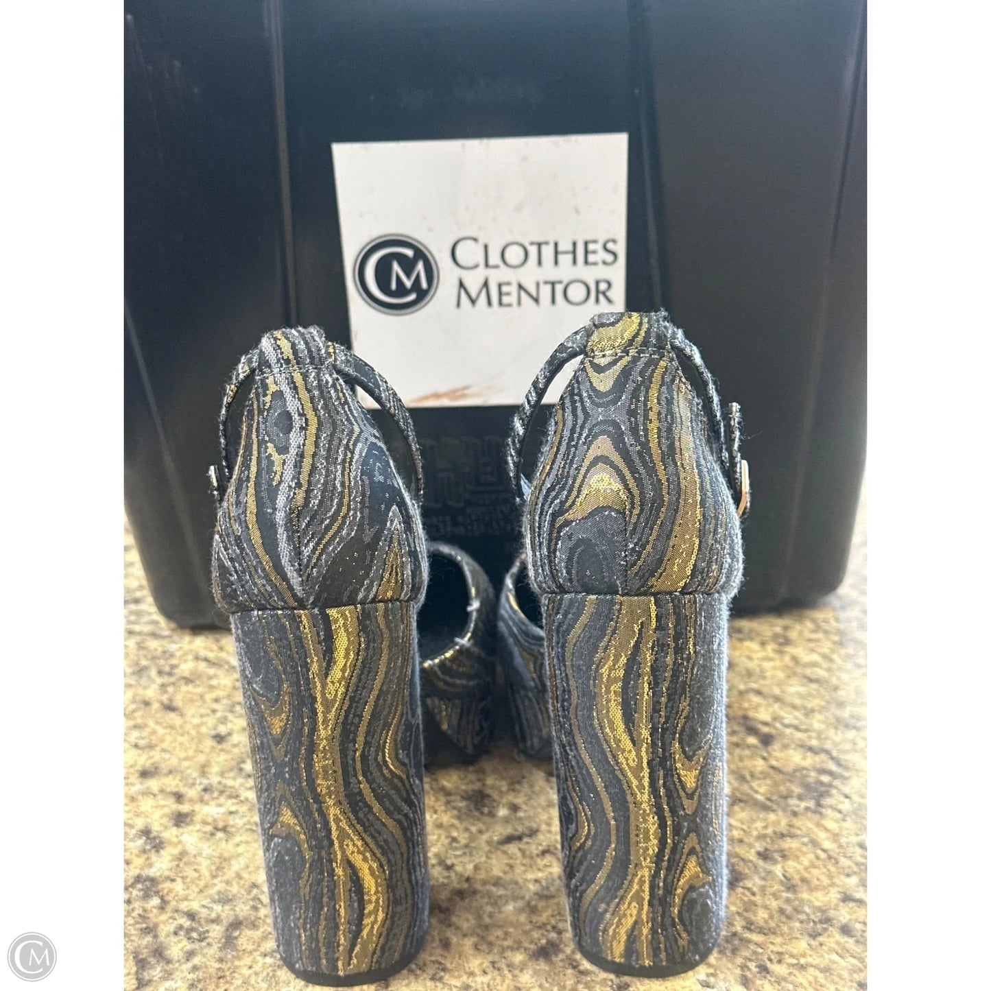 Shoes Heels Block By Asos In Navy, Size: 10