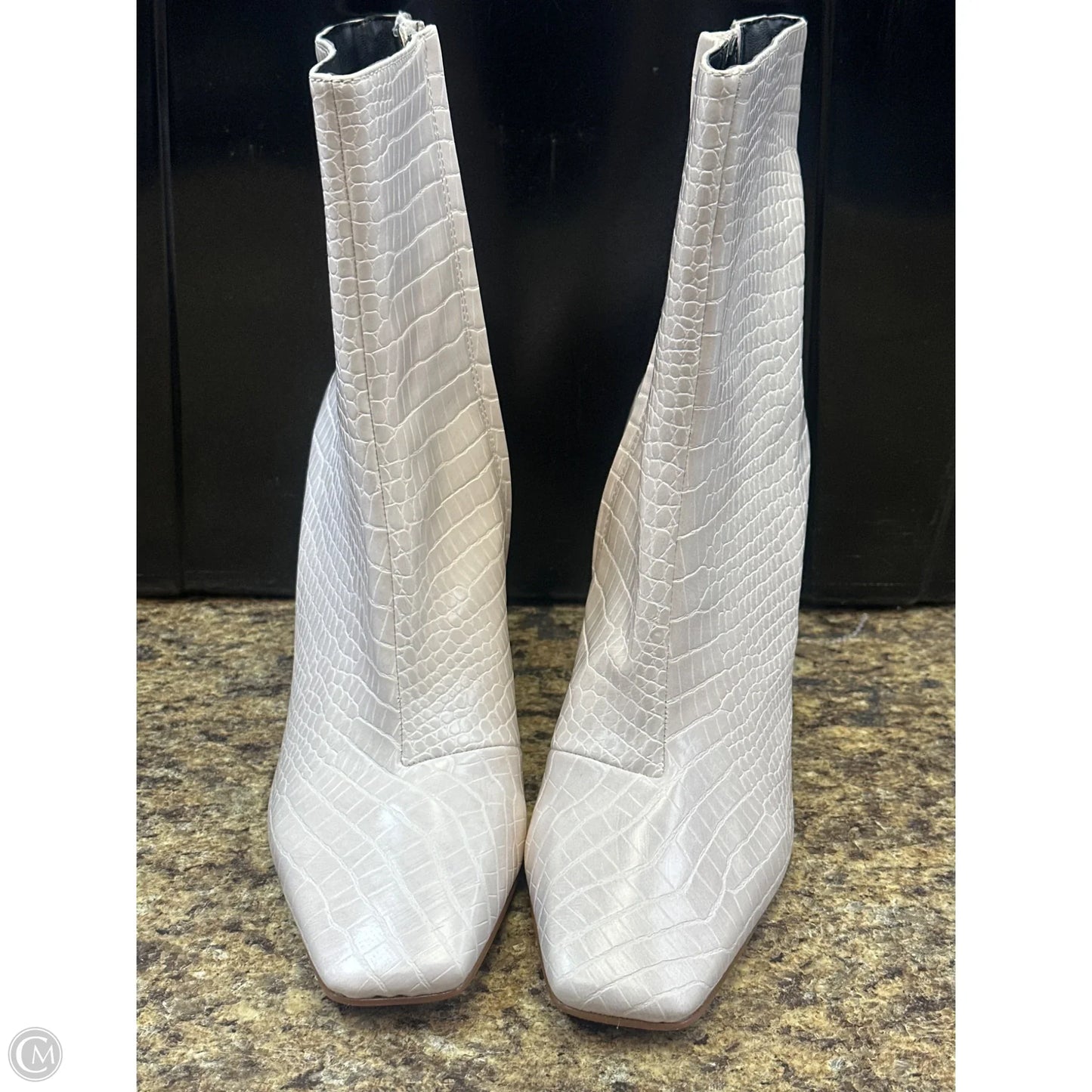 Boots Mid-calf Heels By New York And Co In Beige, Size: 11