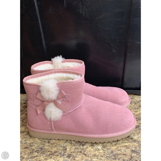 Boots Designer By Ugg In Pink, Size: 9