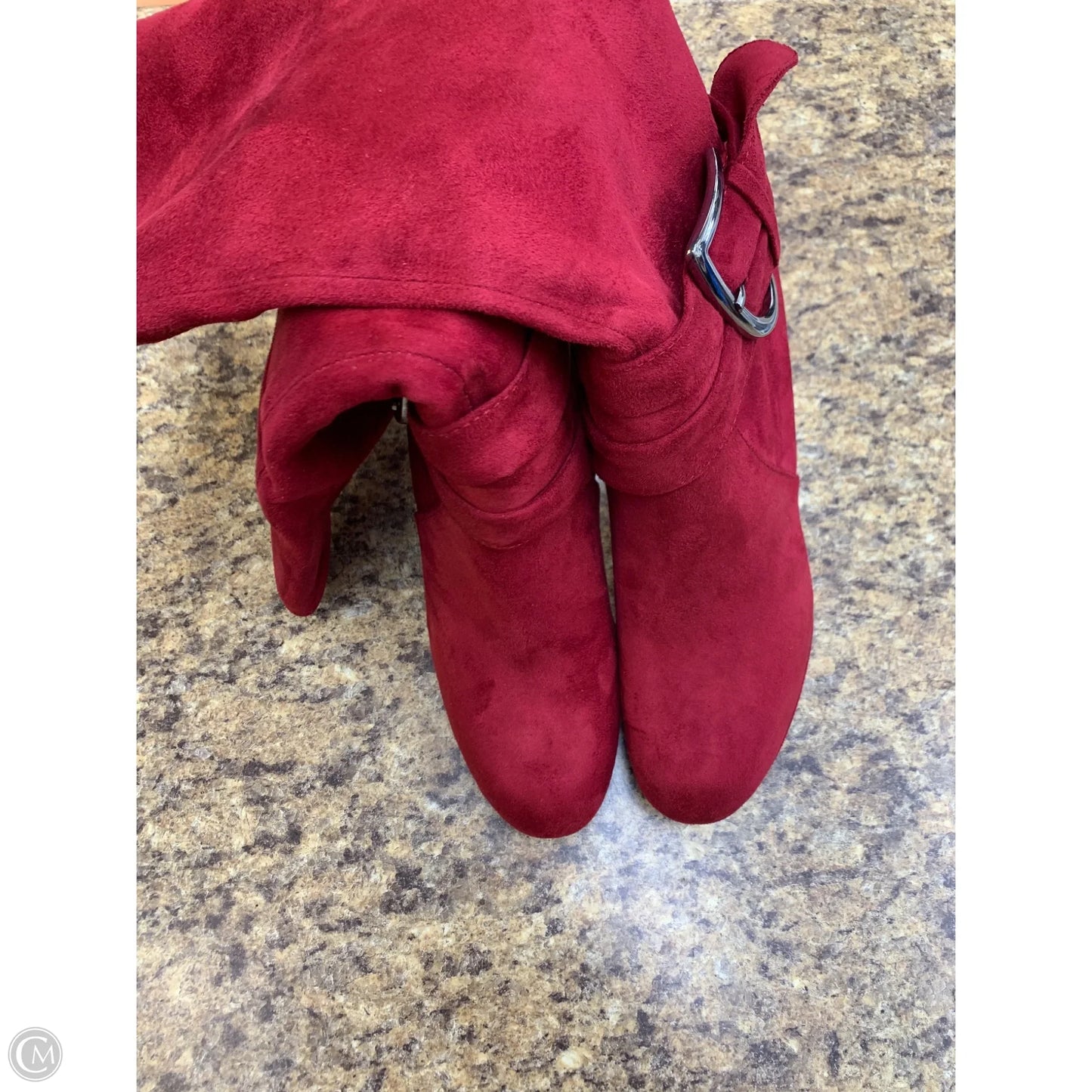 Boots Over-the-knee Heels By Impo In Red, Size: 8