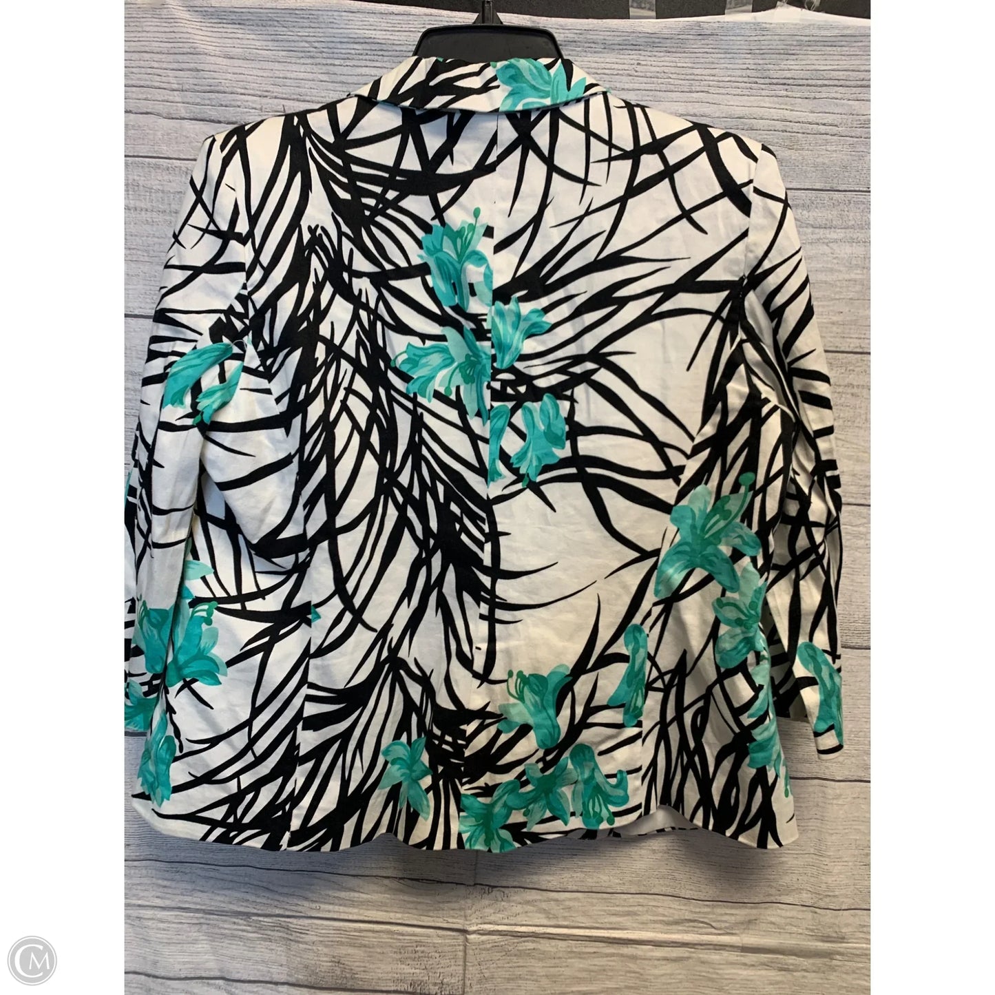 Blazer By Kim Rogers In Black & White, Size: Mp