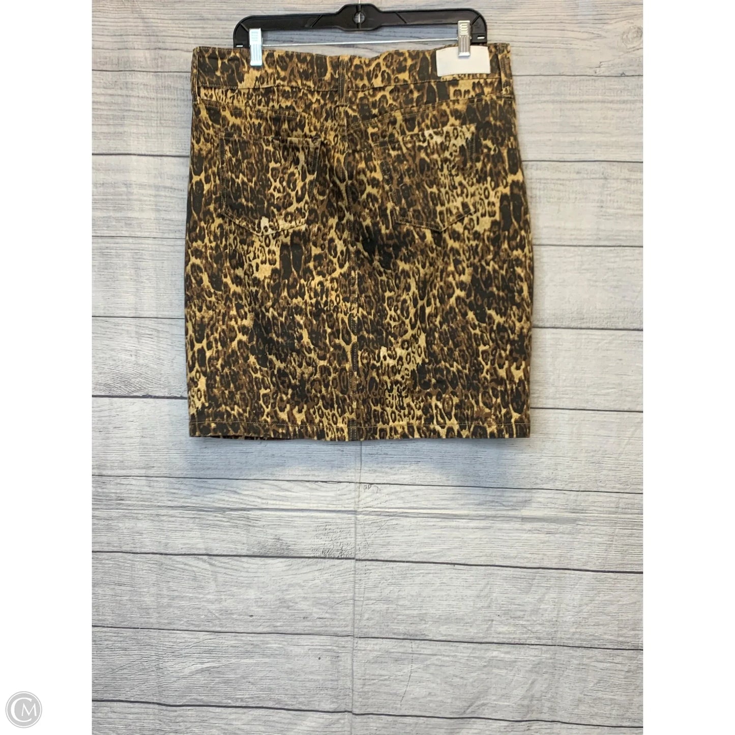 Skirt Midi By Hydraulic In Animal Print, Size: 14