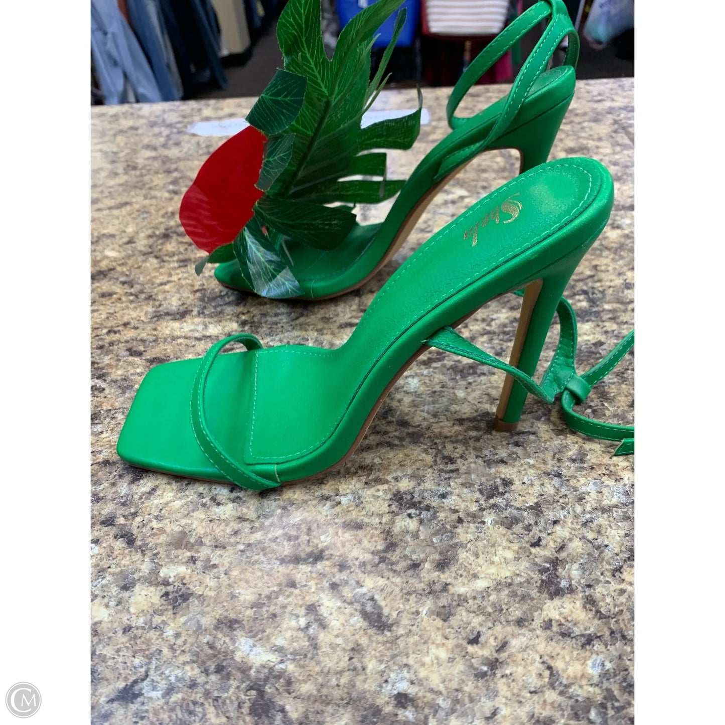 Shoes Heels Stiletto By Shein In Green, Size: 7