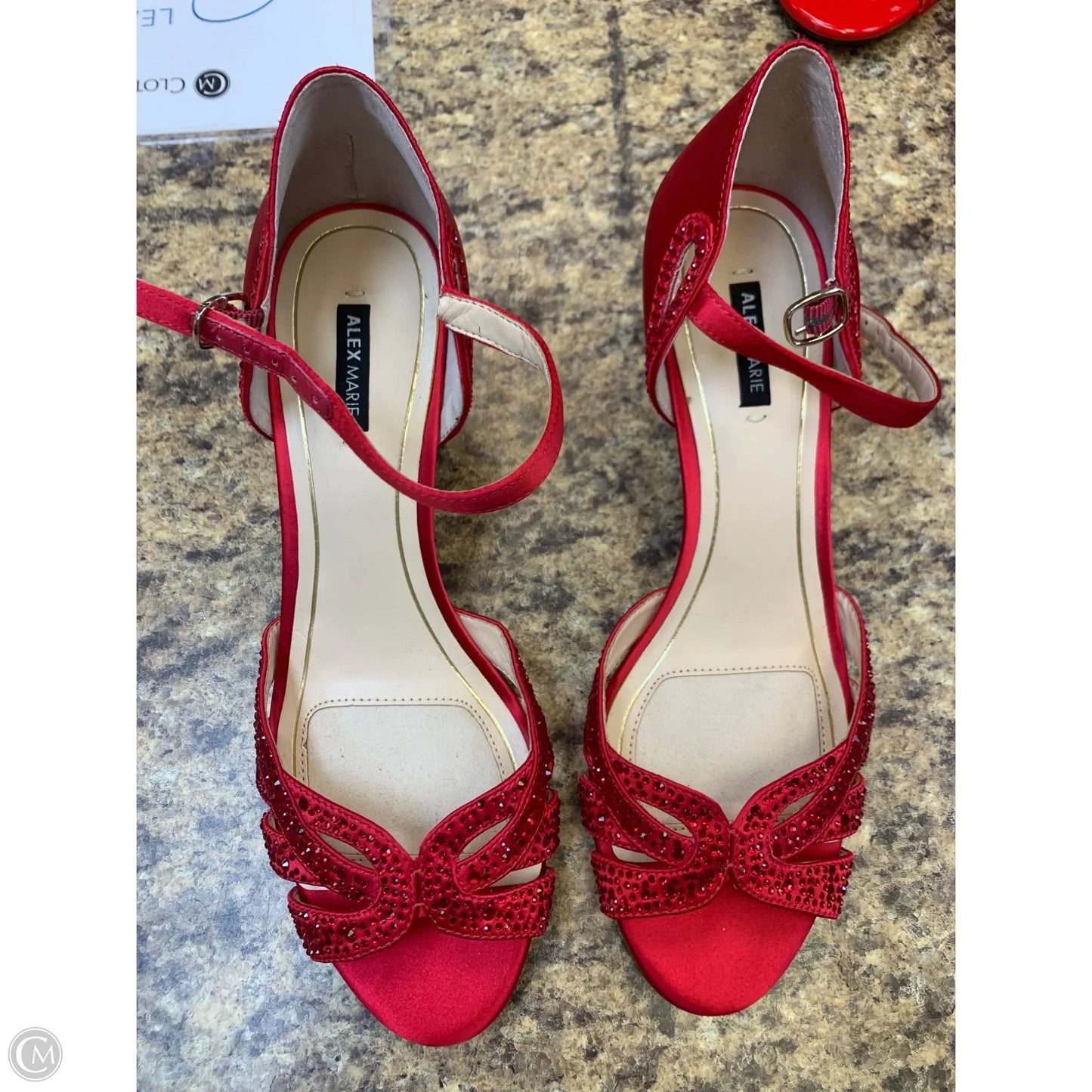 Shoes Heels Kitten By Alex Marie In Red, Size: 8.5