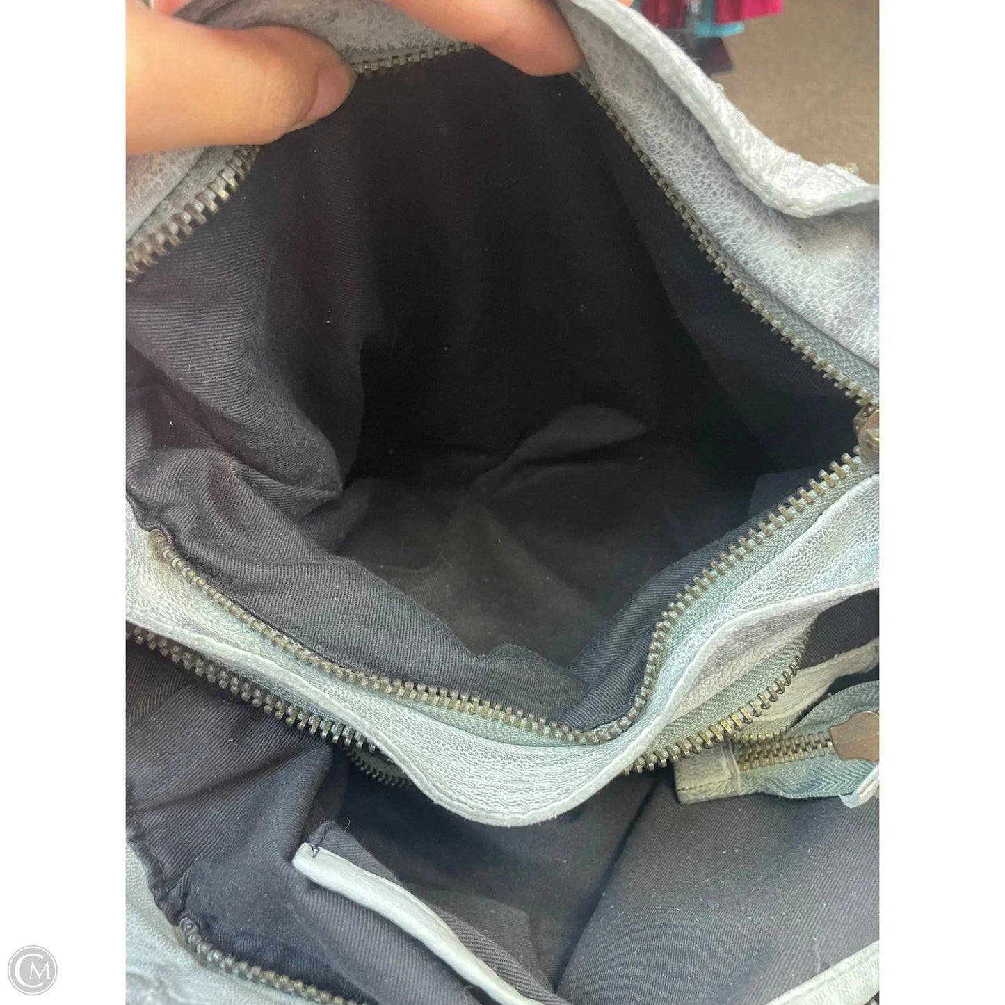 Handbag Leather By Cmf, Size: Large