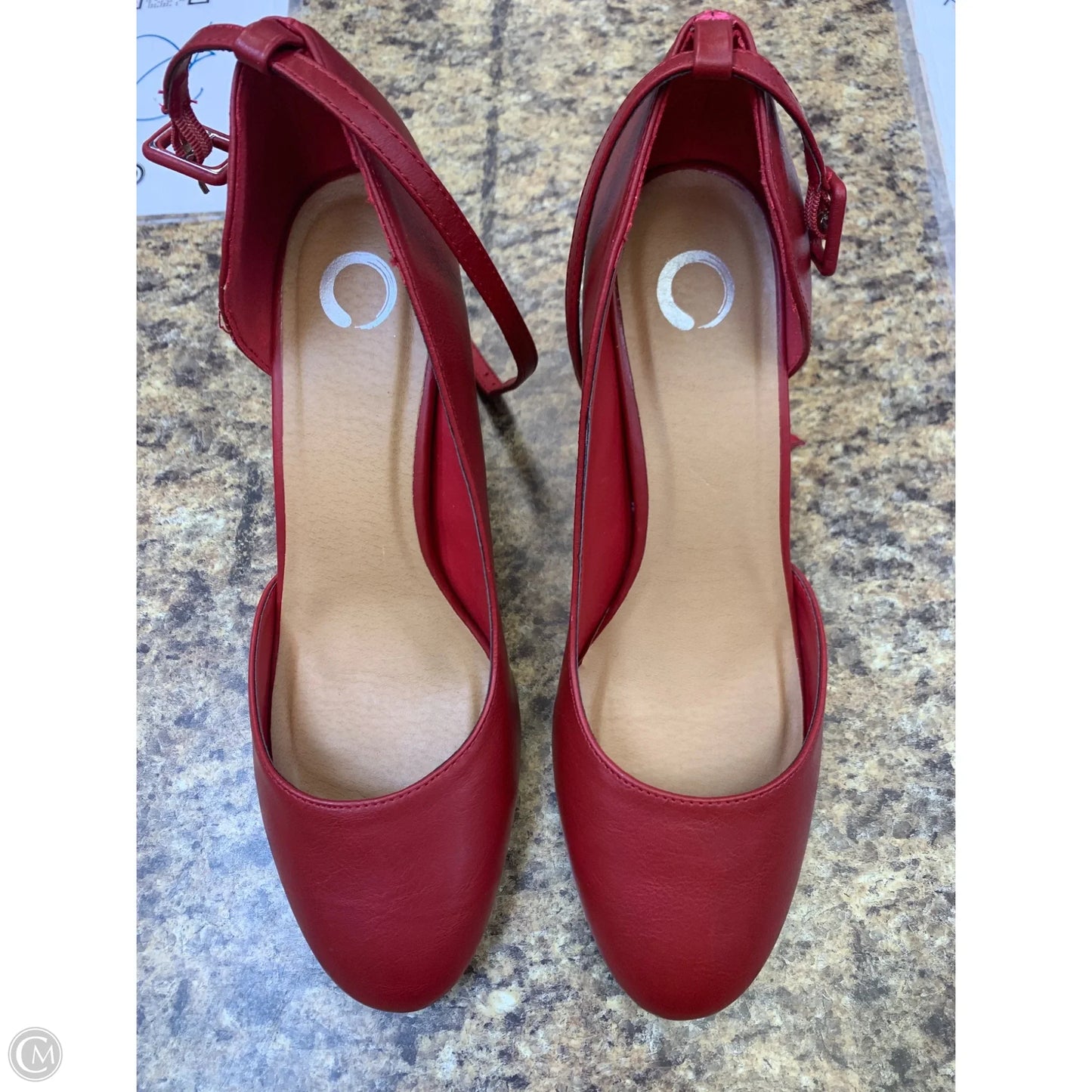 Shoes Heels Block By Cmf In Red, Size: 12