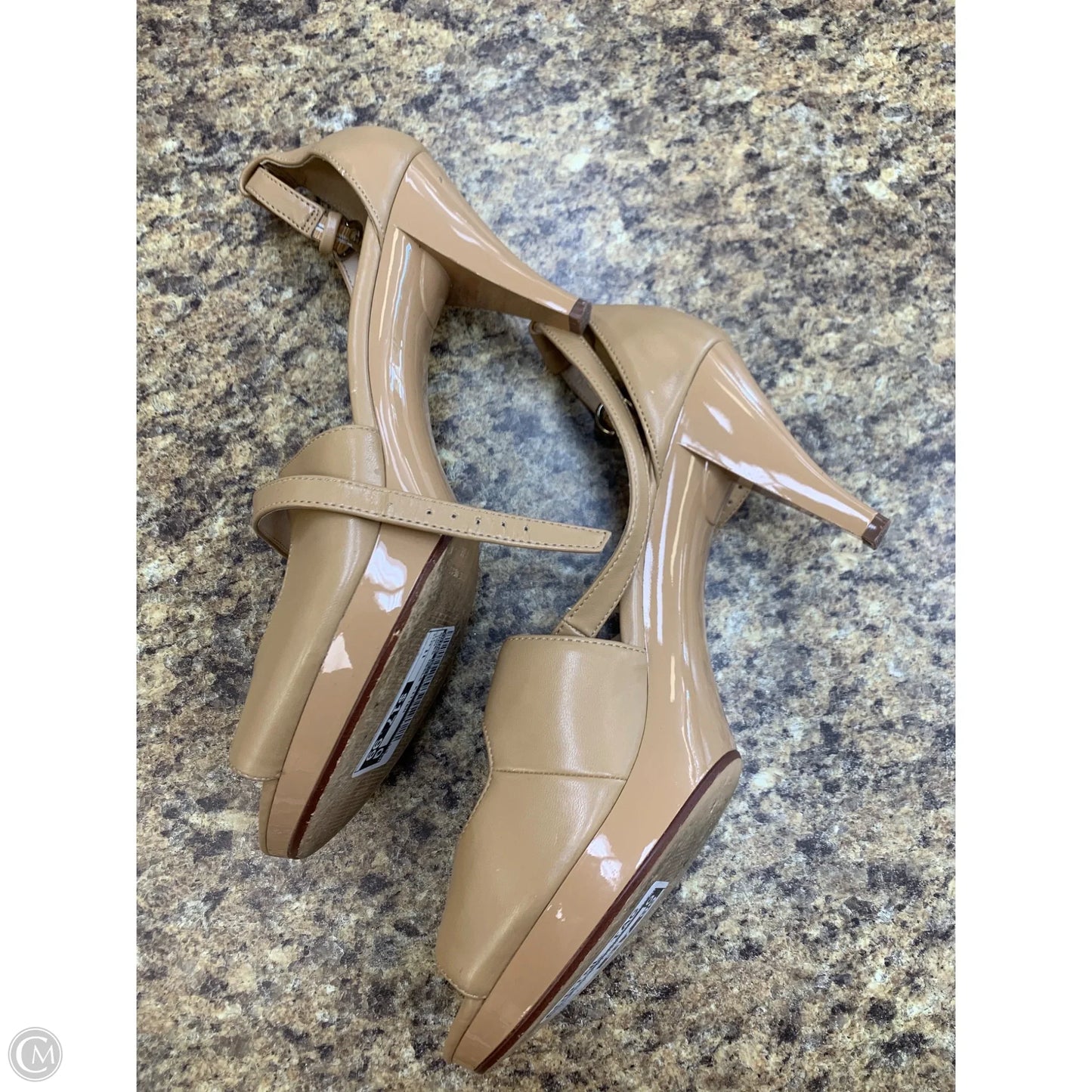 Shoes Heels Kitten By Nine West In Tan, Size: 11