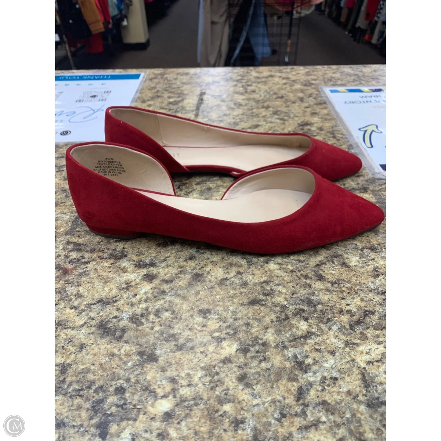Shoes Flats By Nine West In Red, Size: 8.5