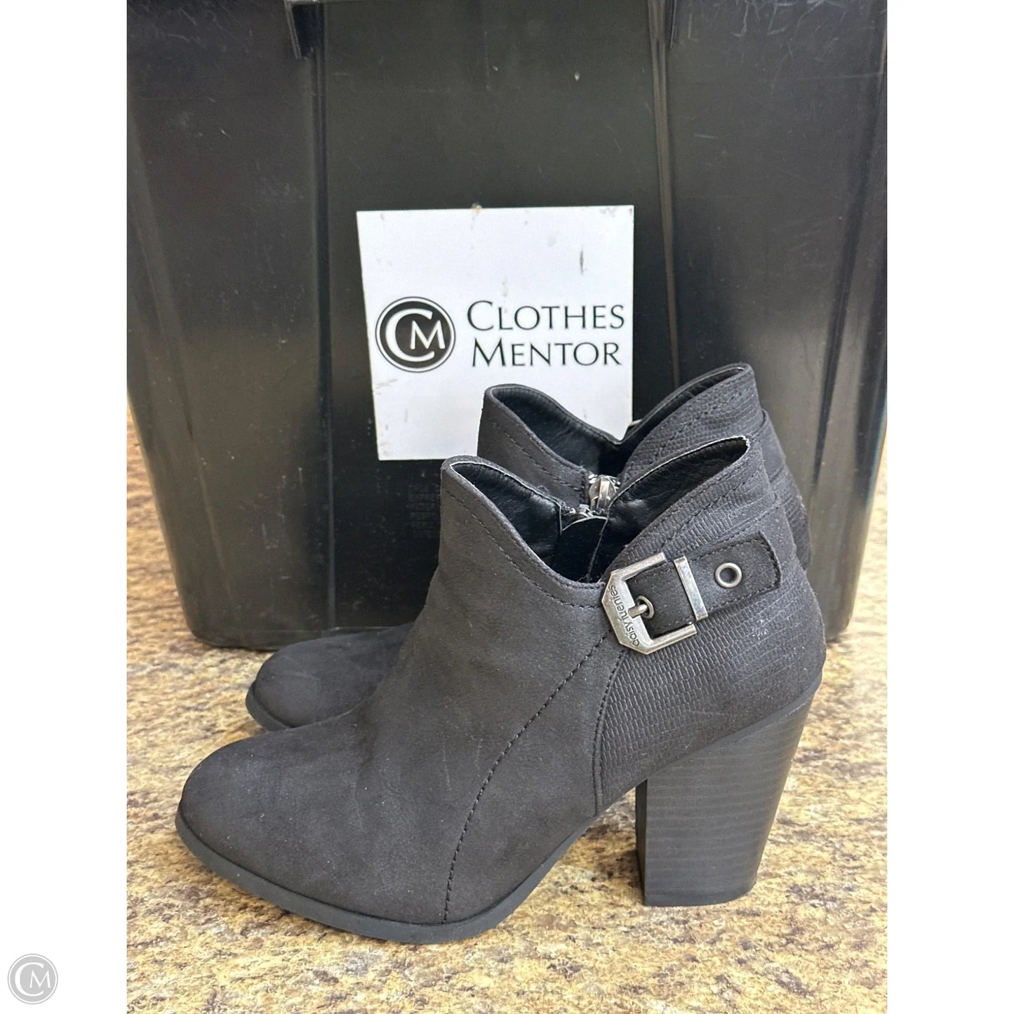 Boots Ankle Heels By Daisy Fuentes In Black, Size: 7.5