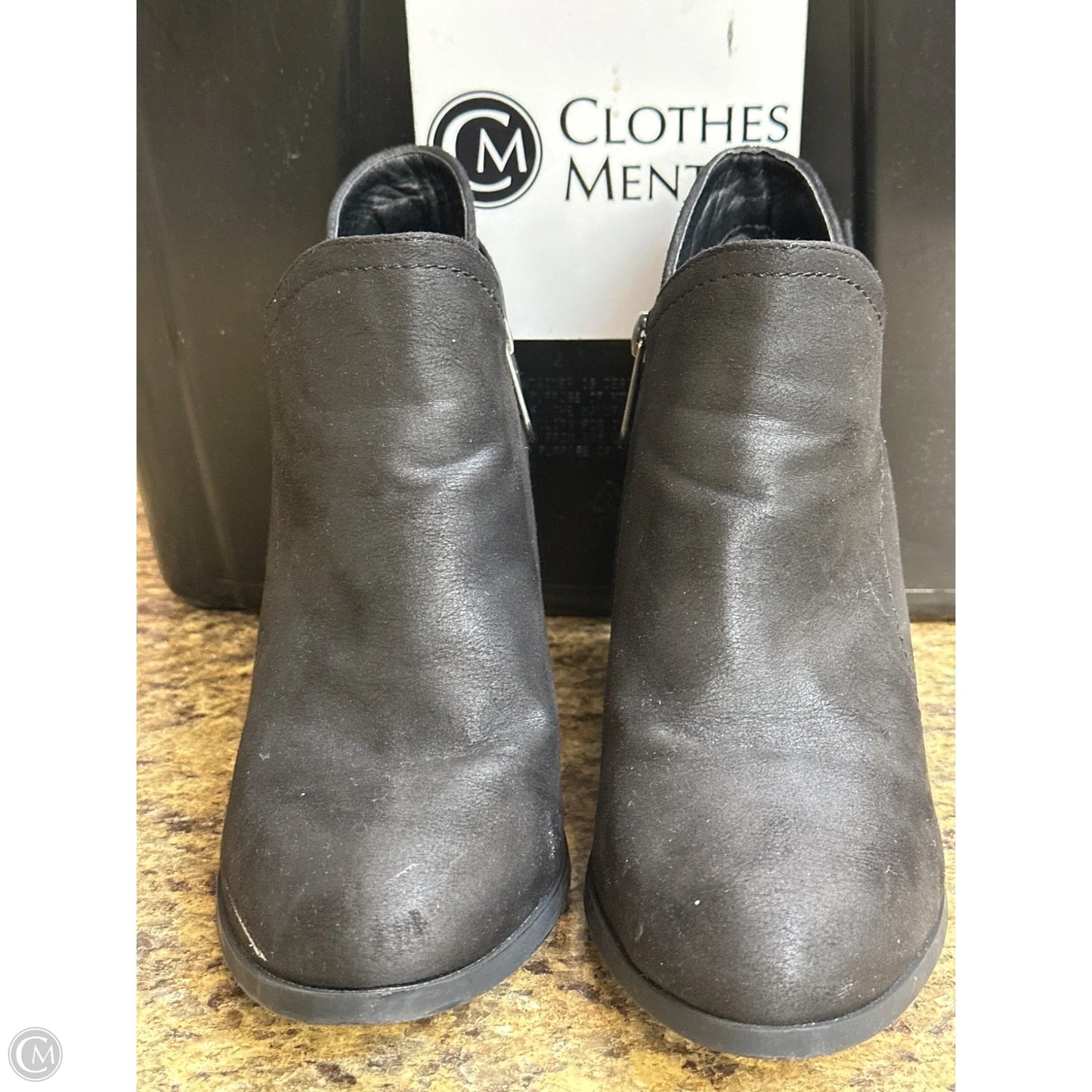 Boots Ankle Heels By Daisy Fuentes In Black, Size: 7.5