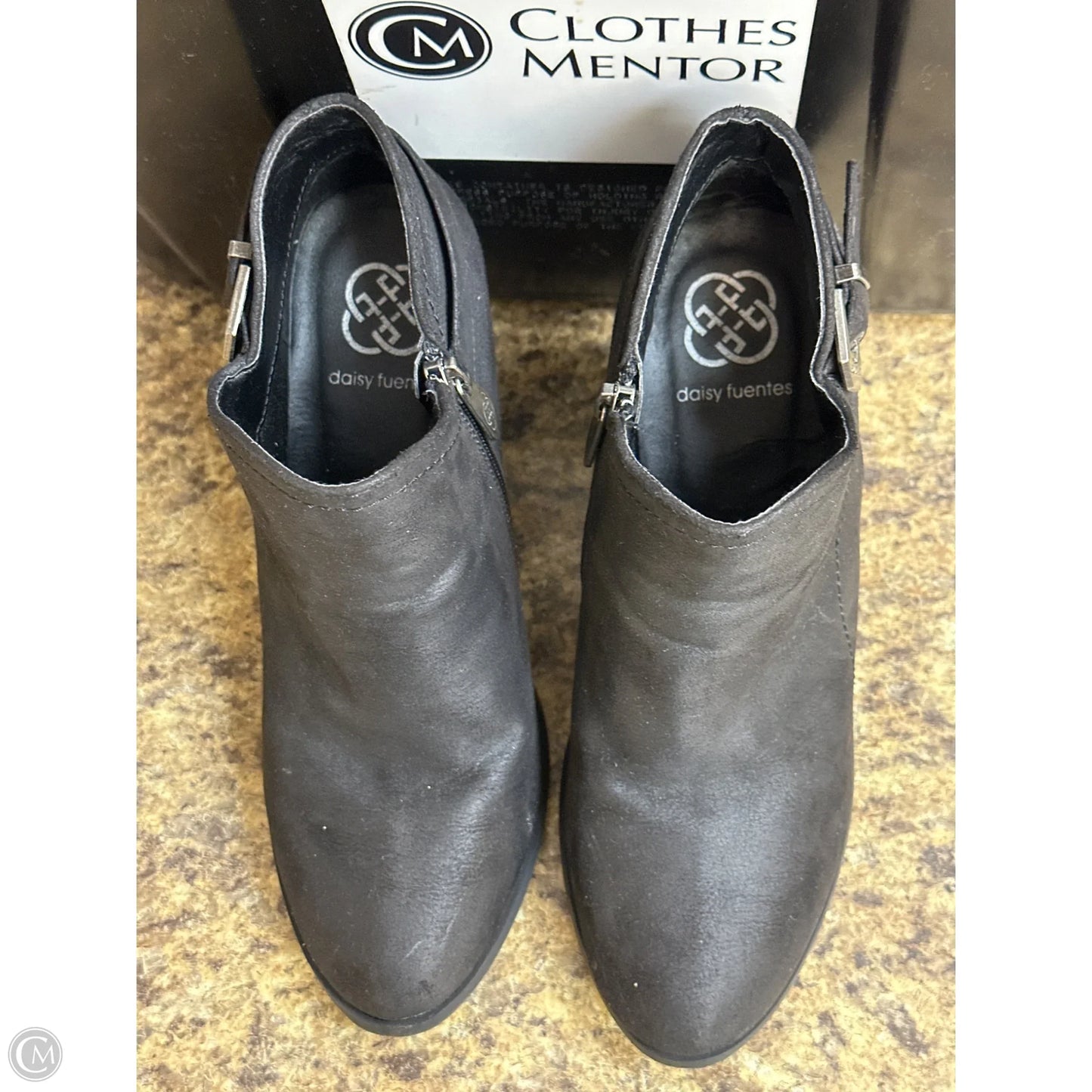 Boots Ankle Heels By Daisy Fuentes In Black, Size: 7.5