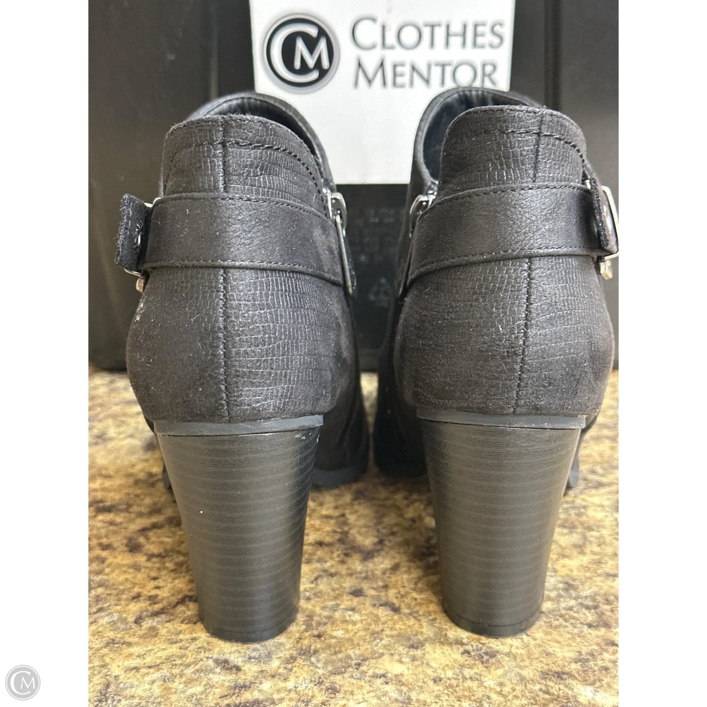 Boots Ankle Heels By Daisy Fuentes In Black, Size: 7.5