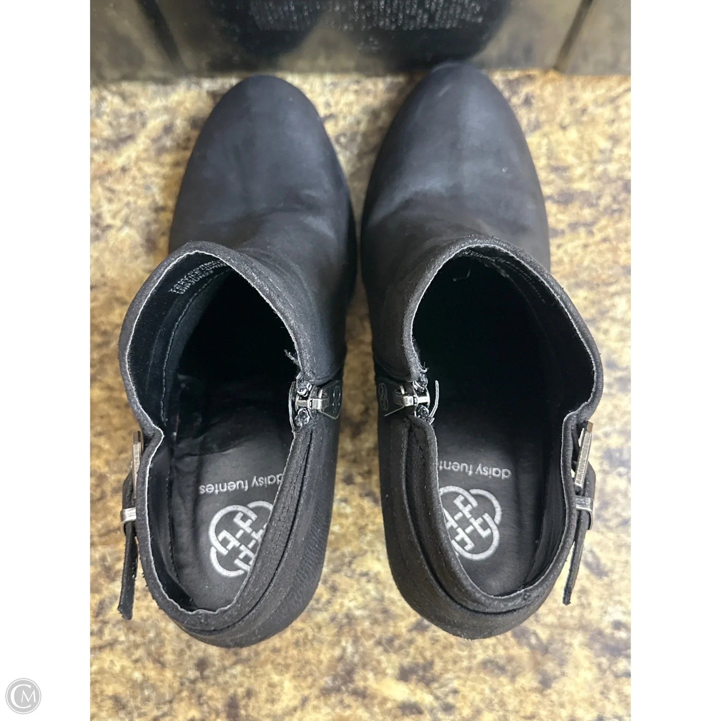 Boots Ankle Heels By Daisy Fuentes In Black, Size: 7.5