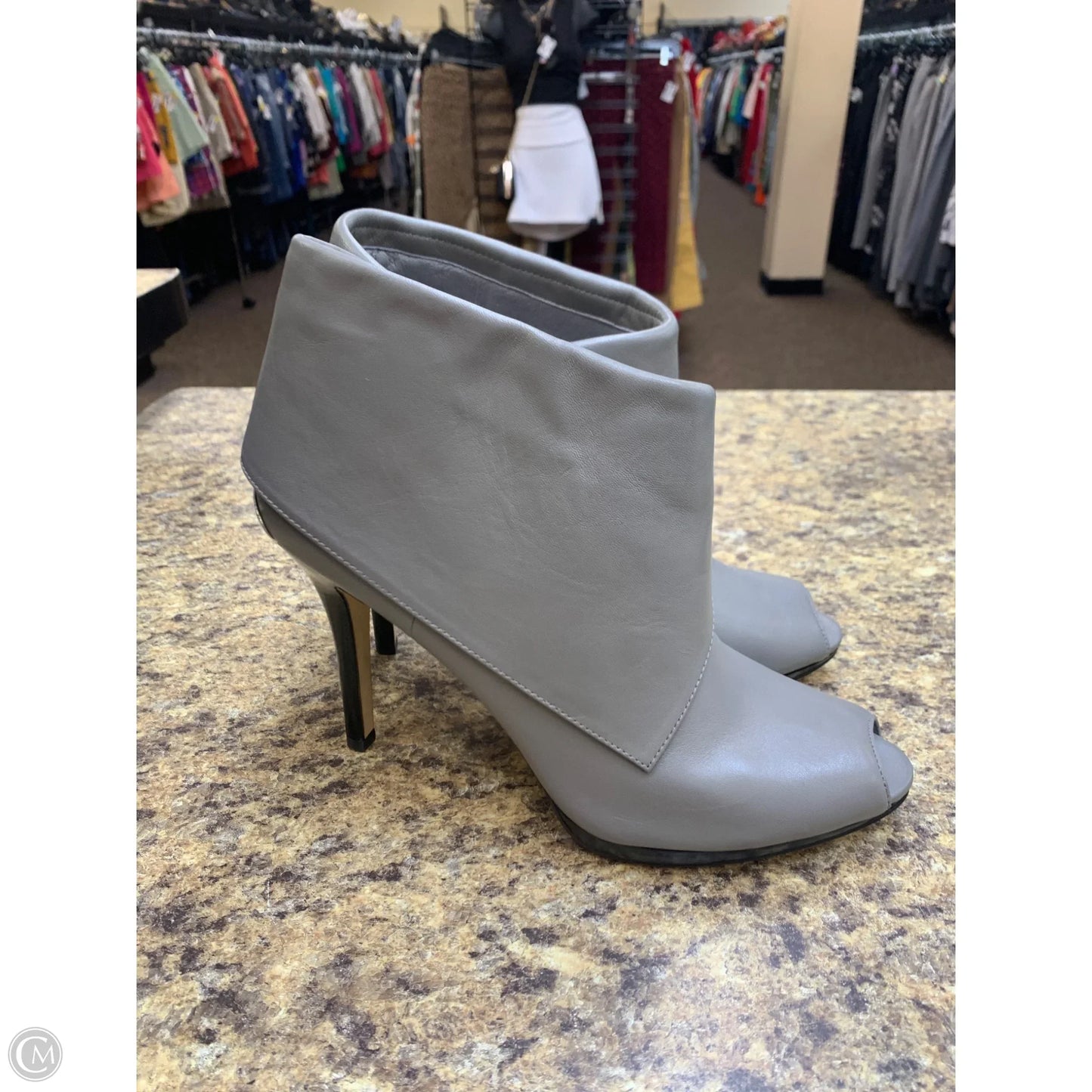 Boots Ankle Heels By Michael By Michael Kors In Grey, Size: 10
