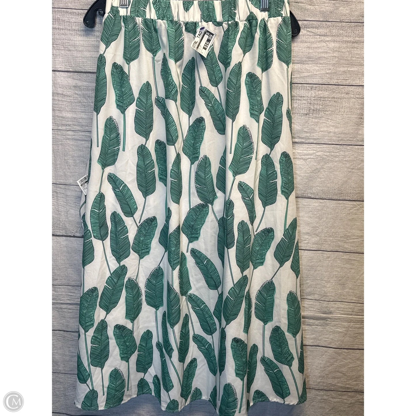 Skirt Set 2pc By Shein In Green & White, Size: 4x