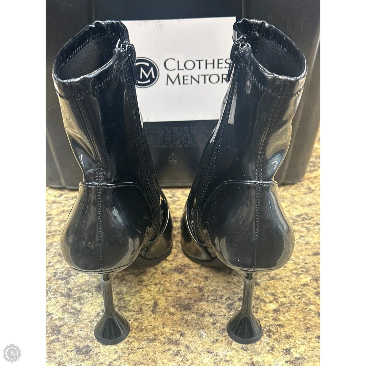 Boots Mid-calf Heels By Clothes Mentor In Black, Size: 8.5