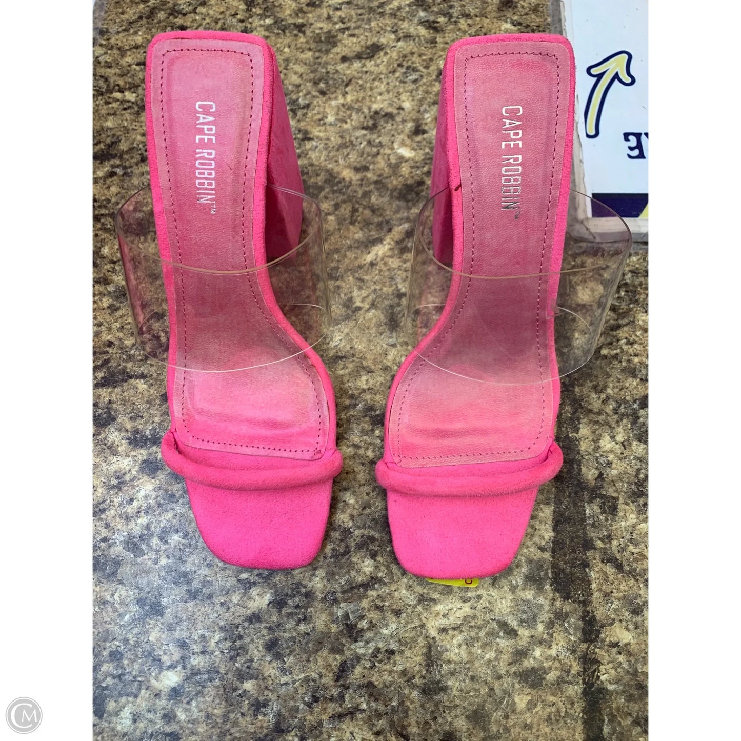 Shoes Heels Block By Cmf In Pink, Size: 6.5