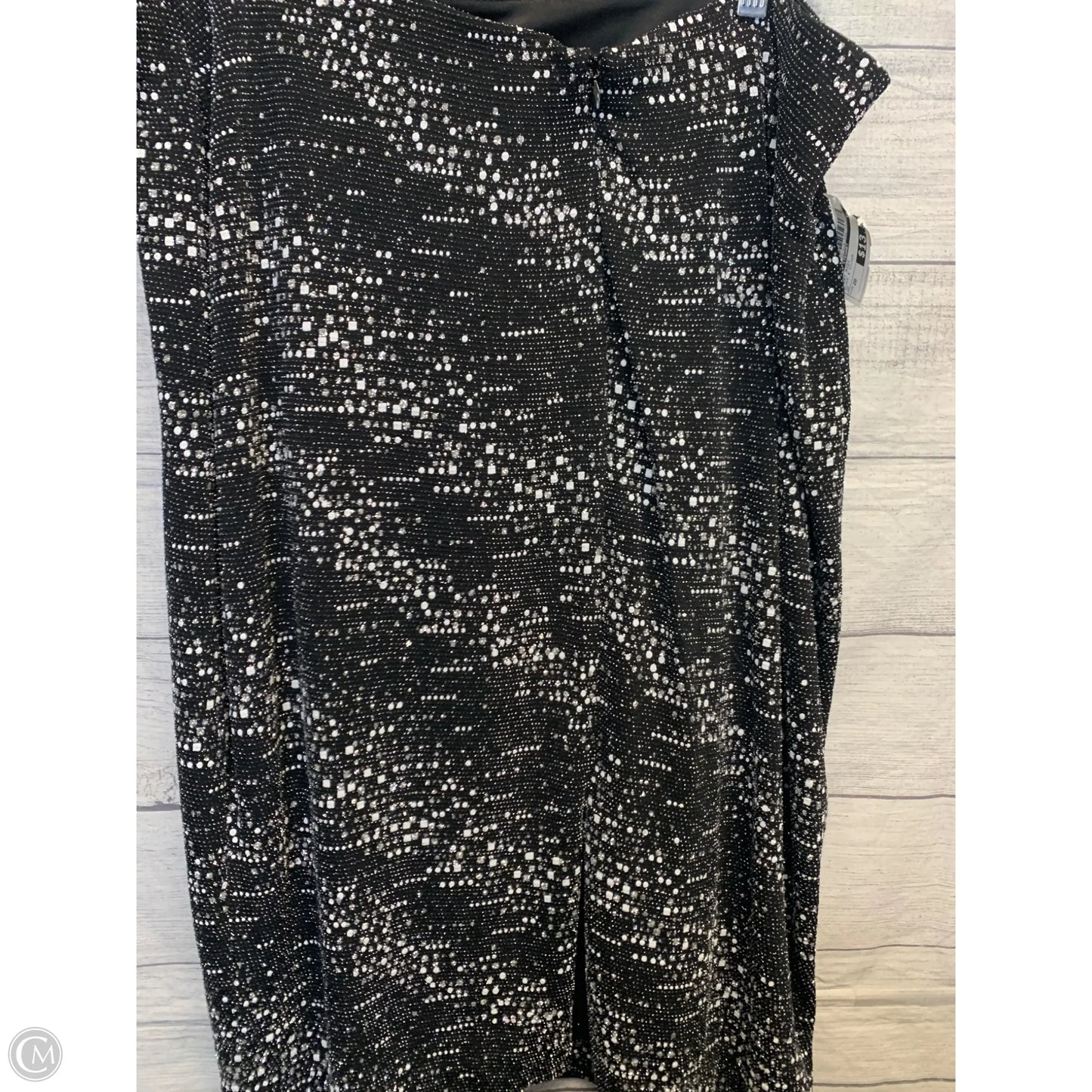 Skirt Midi By Ashley Stewart In Black & Silver, Size: 20