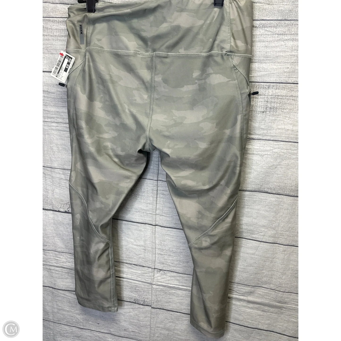 Athletic Capris By Rbx In Camouflage Print, Size: L
