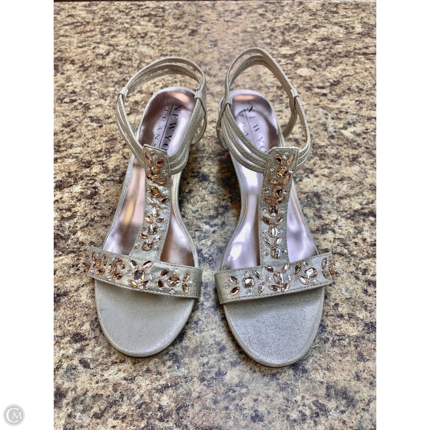 Shoes Heels Wedge By New York Transit In Gold, Size: 11