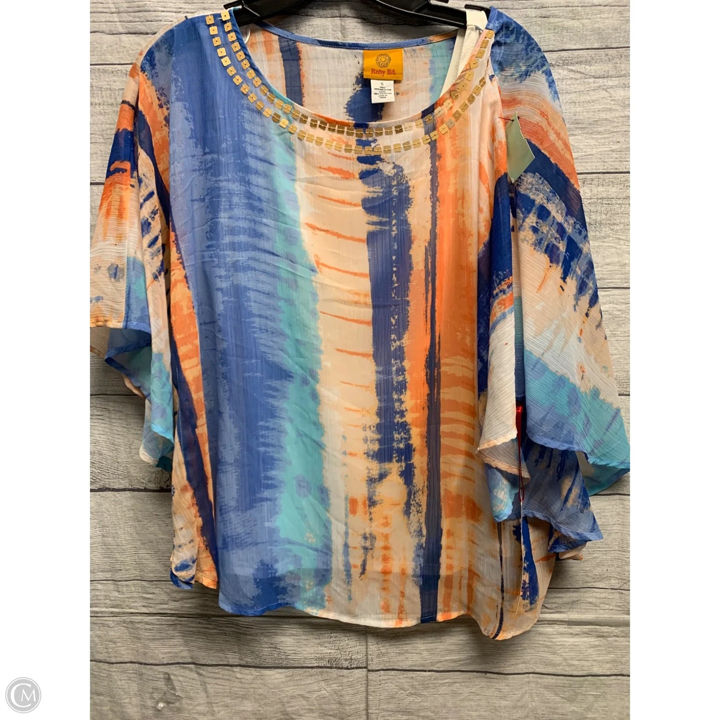 Top Sleeveless By Ruby Rd In Tie Dye Print, Size: S