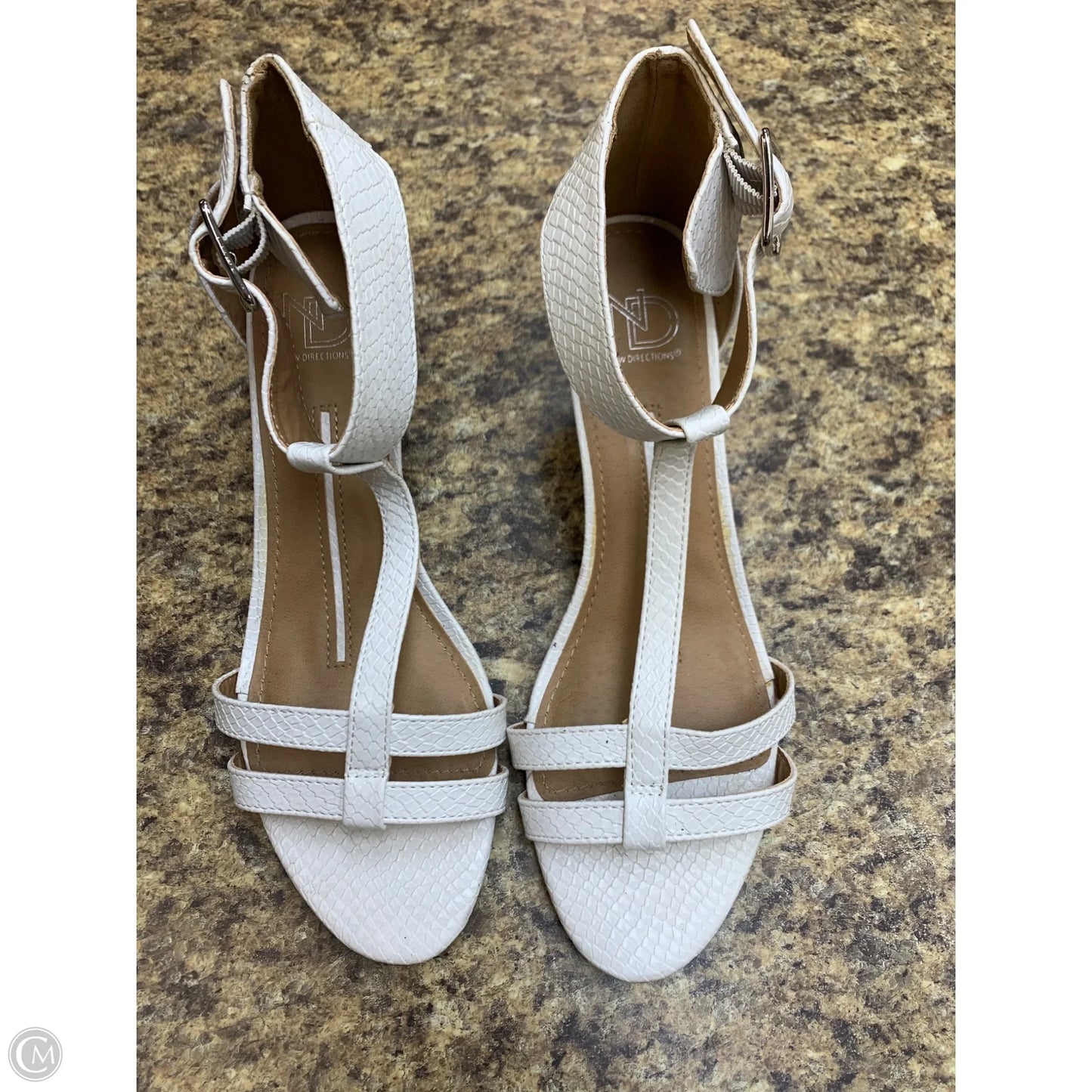 Shoes Heels Kitten By New Directions In White, Size: 9.5