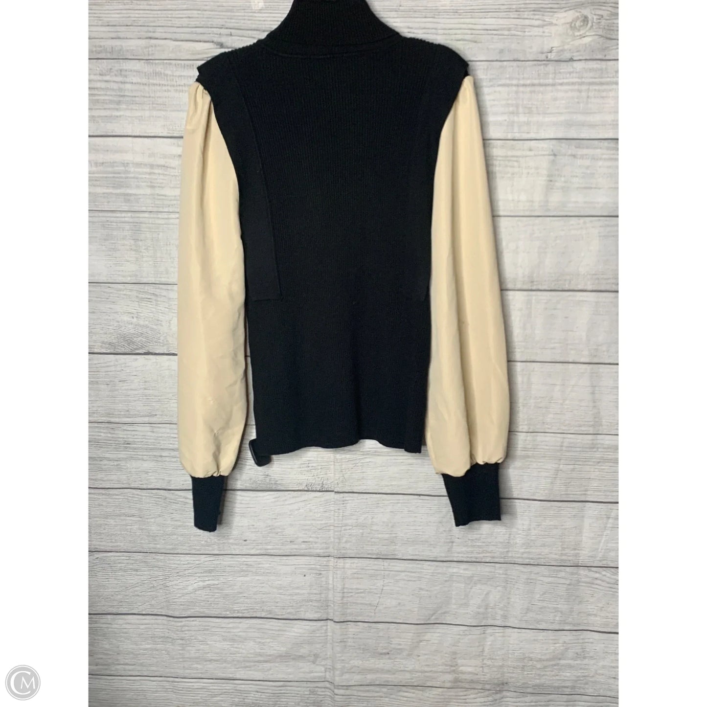 Top Long Sleeve By Shein In Black & Tan, Size: L