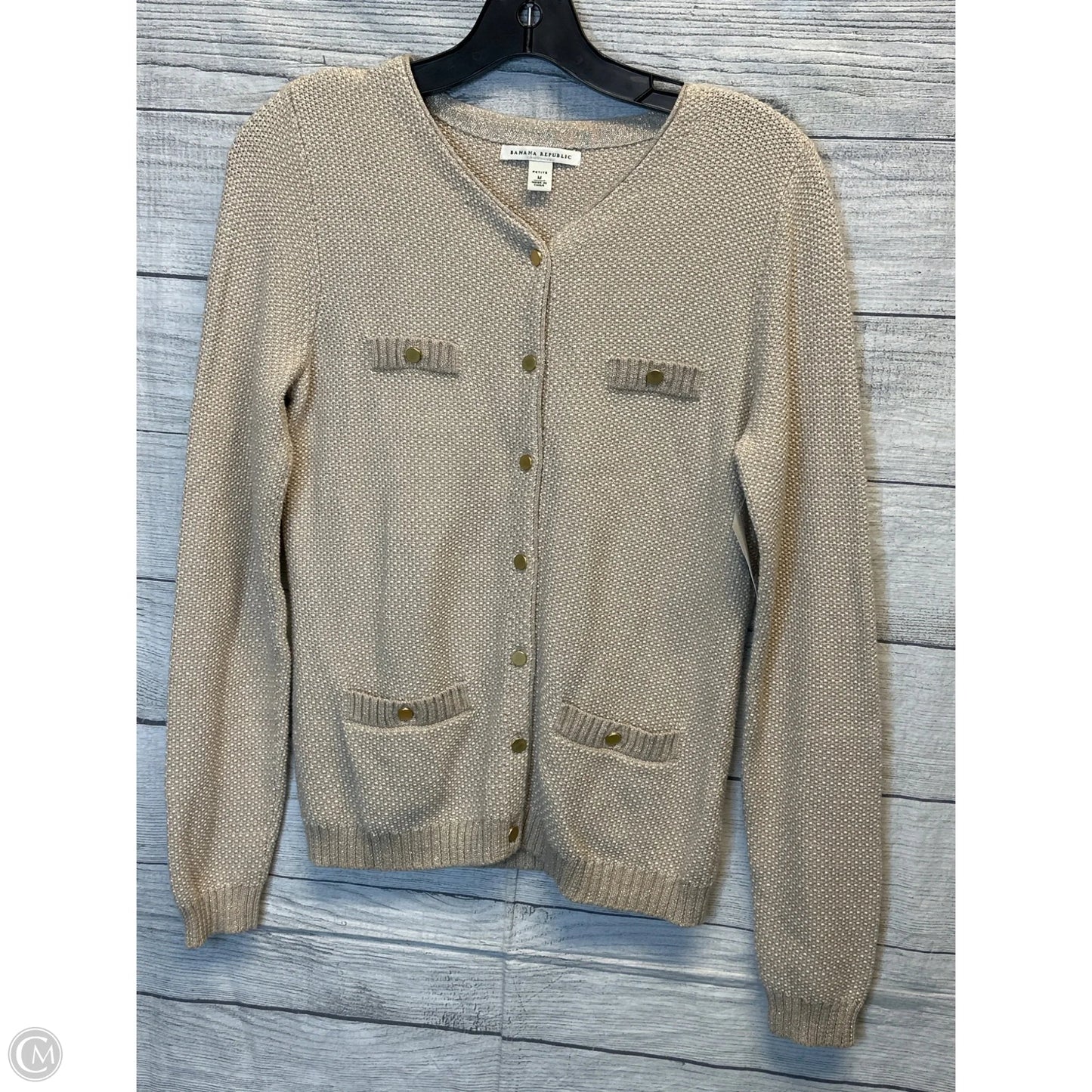 Cardigan By Banana Republic In Tan, Size: Mp