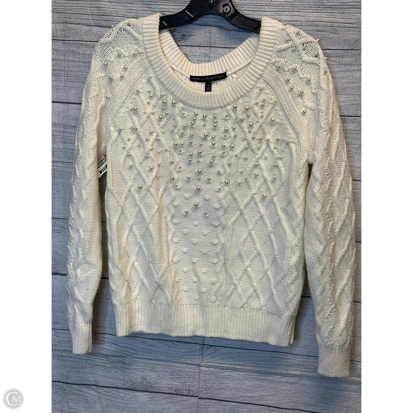 Sweater By White House Black Market In Cream, Size: 14
