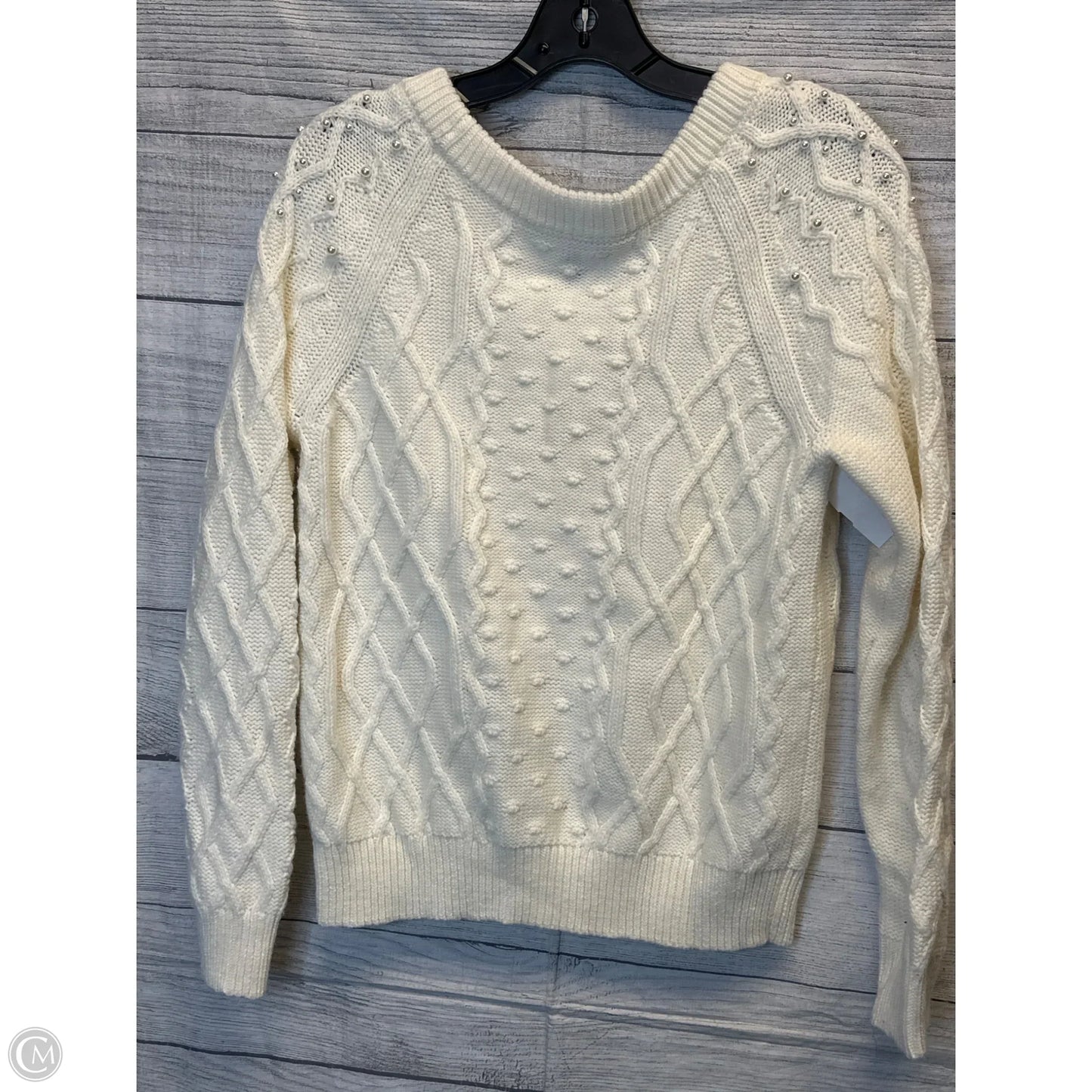 Sweater By White House Black Market In Cream, Size: 14