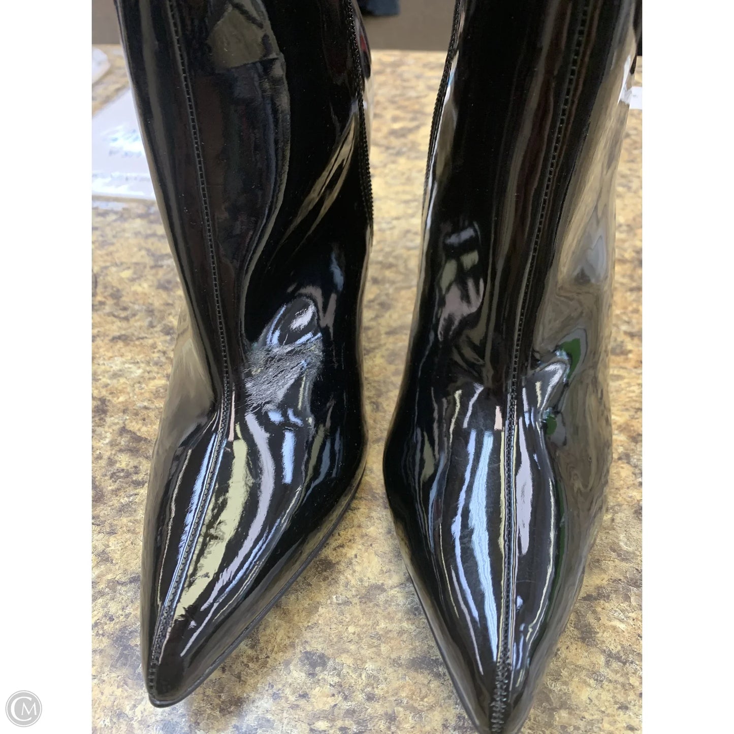 Boots Ankle Heels By Clothes Mentor In Black, Size: 11