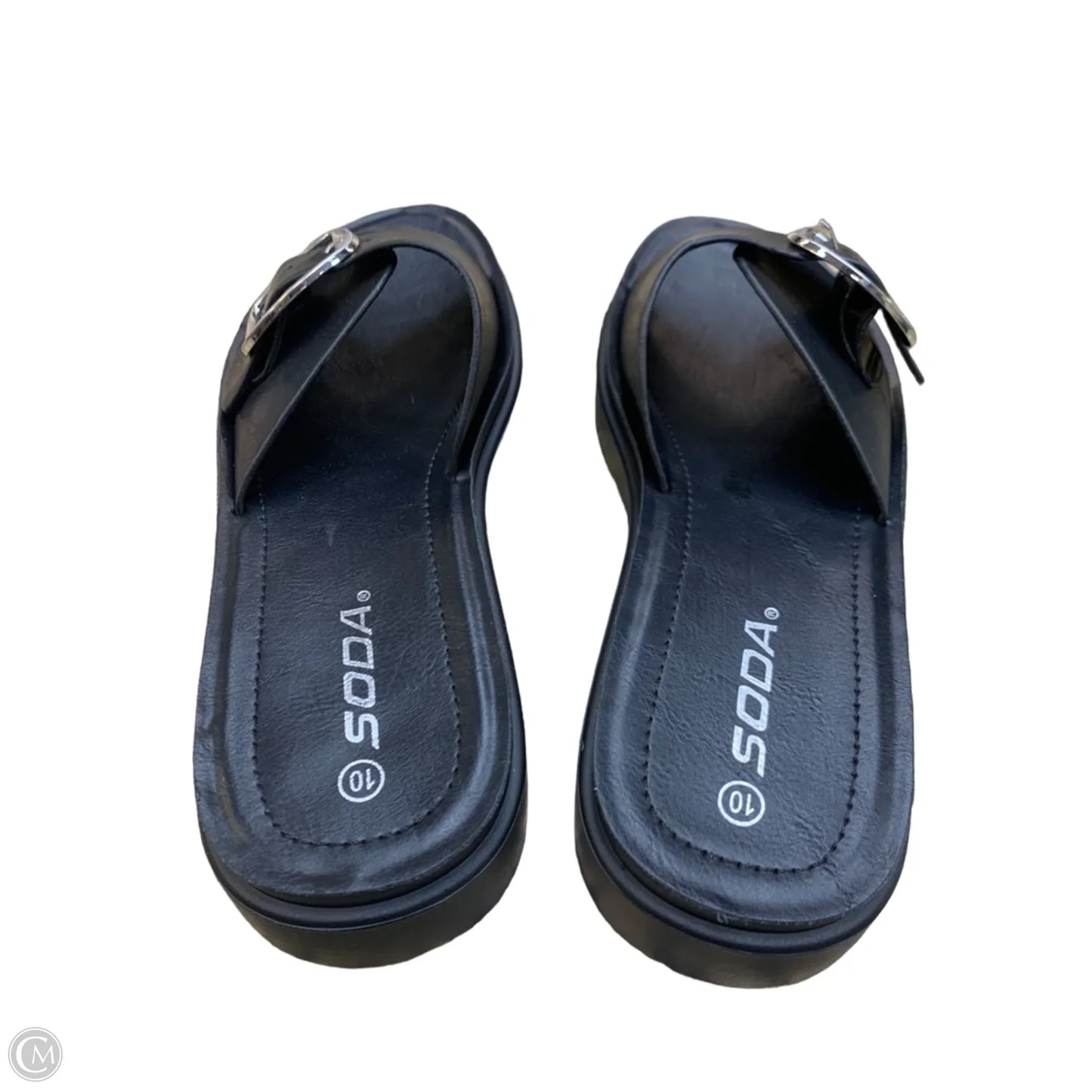 Sandals Flats By Soda, Size: 10