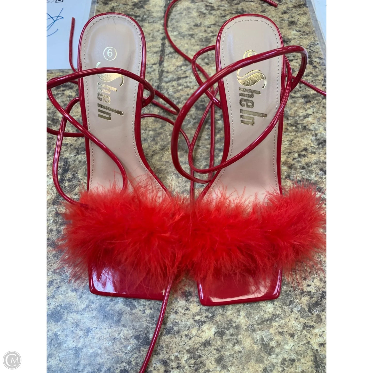 Shoes Heels Stiletto By Shein In Red, Size: 6