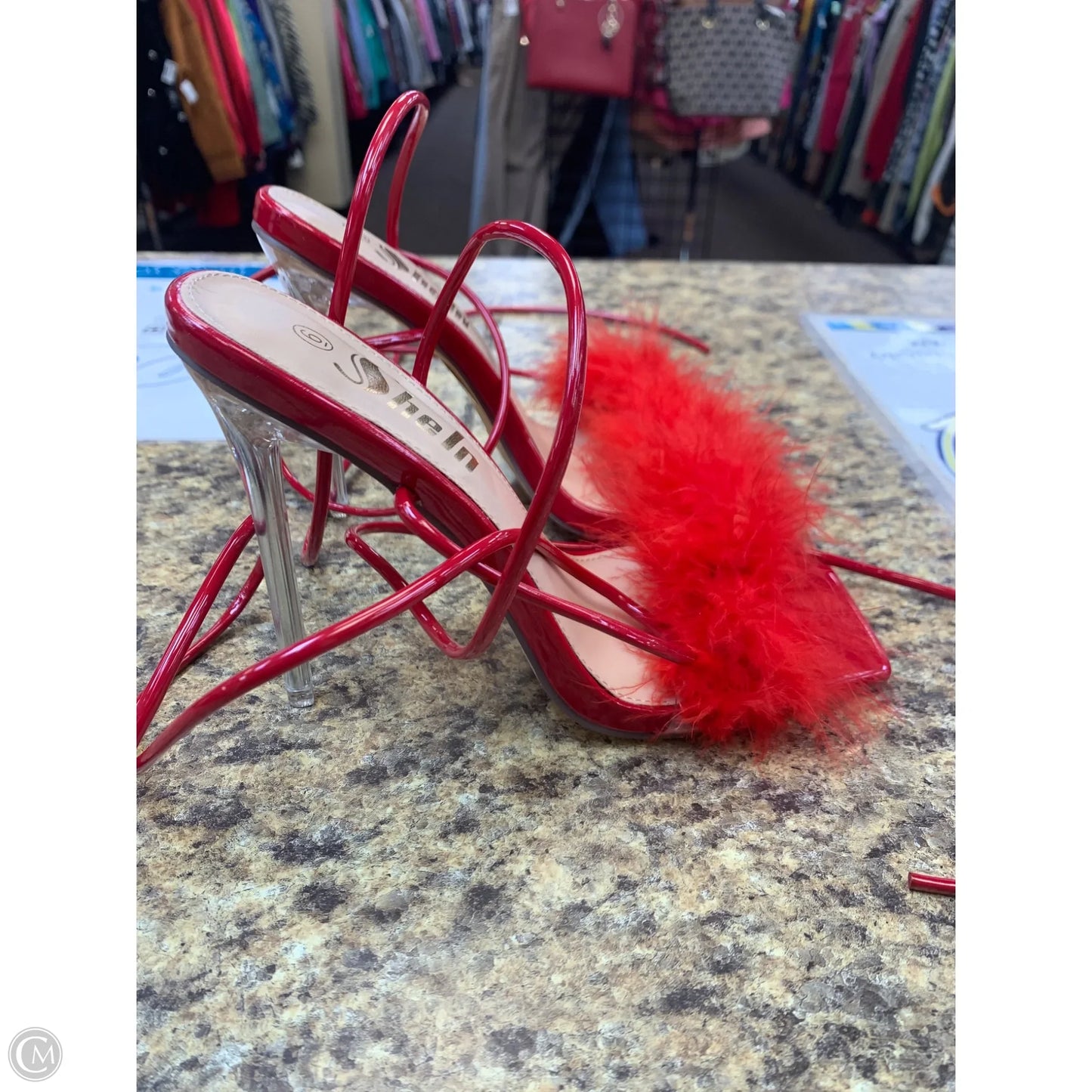 Shoes Heels Stiletto By Shein In Red, Size: 6