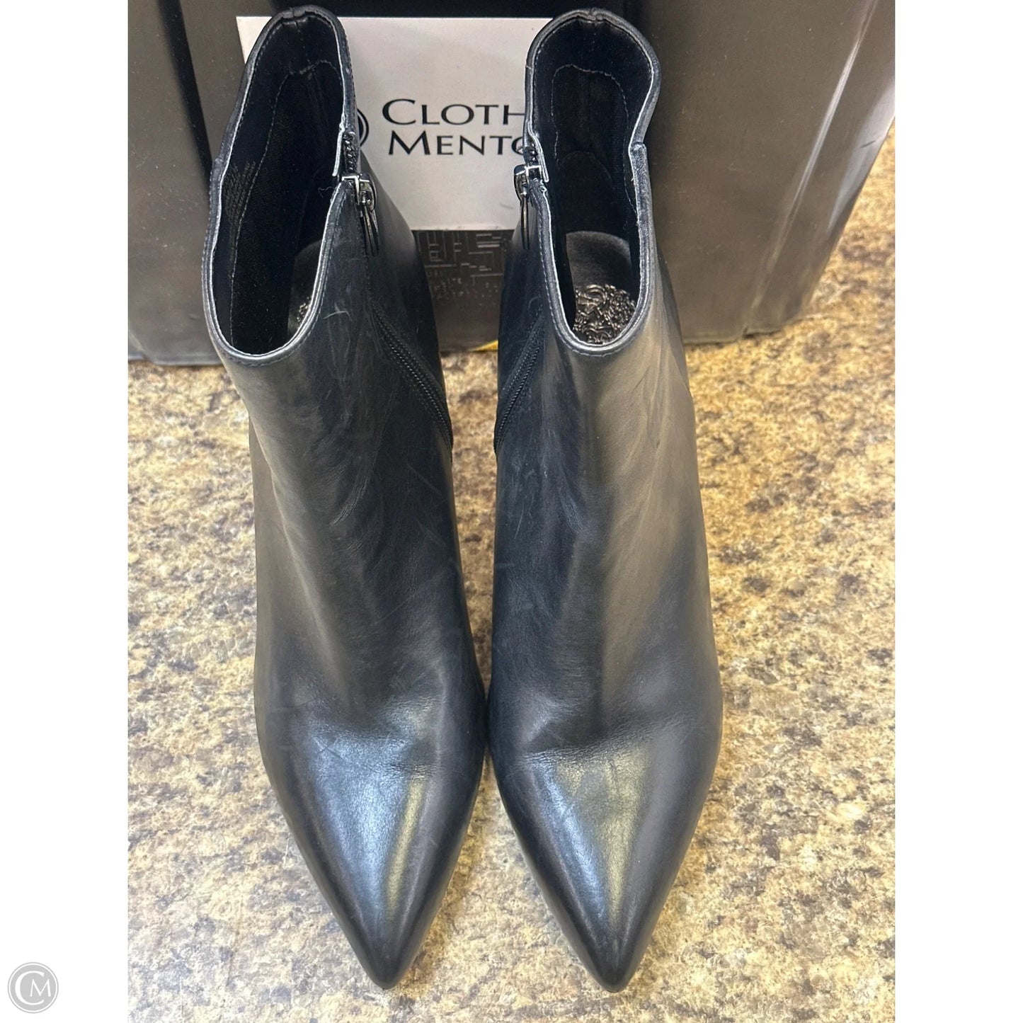 Boots Ankle Heels By Vince Camuto In Black, Size: 10