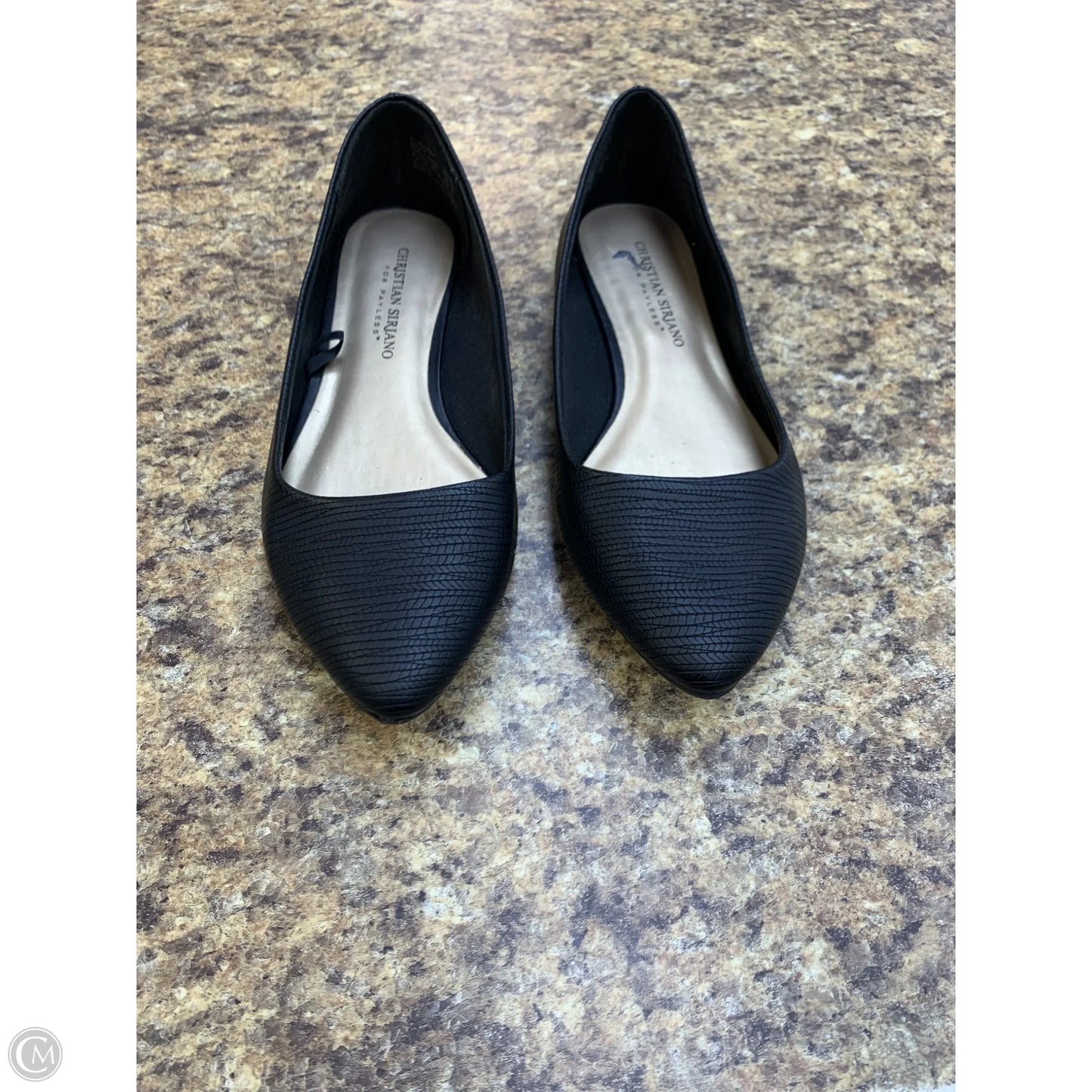 Shoes Flats By Christian Siriano In Black, Size: 7