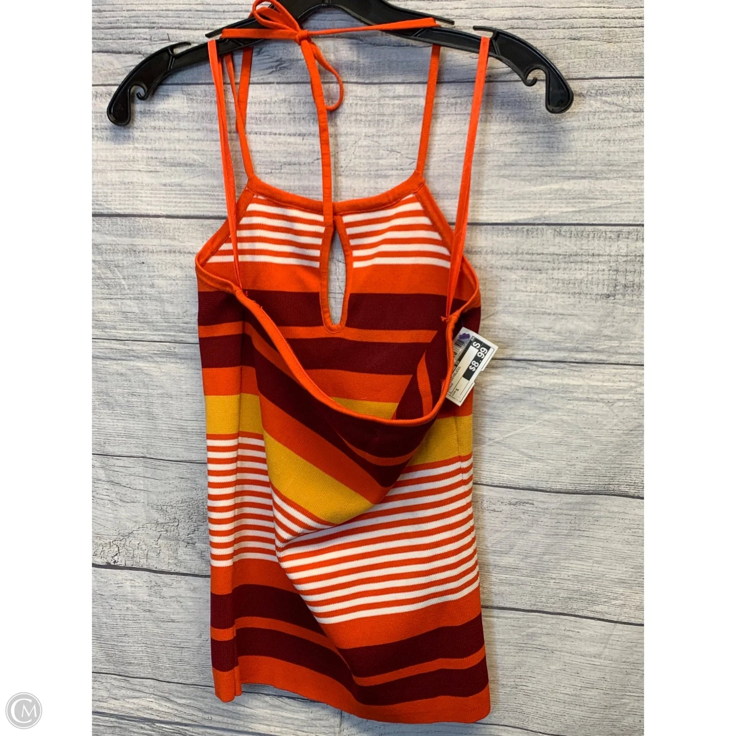 Top Sleeveless By New York And Co In Orange, Size: S