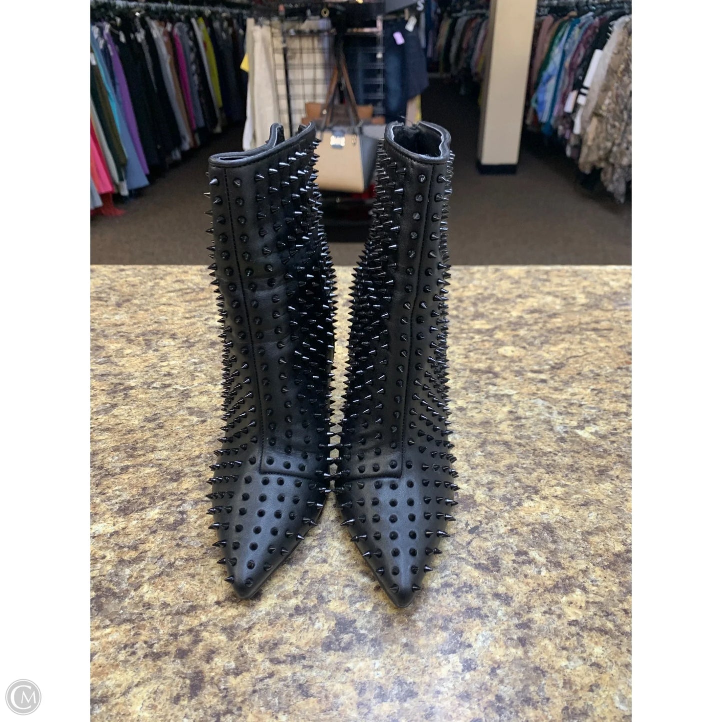 Boots Ankle Heels By Steve Madden In Black, Size: 7